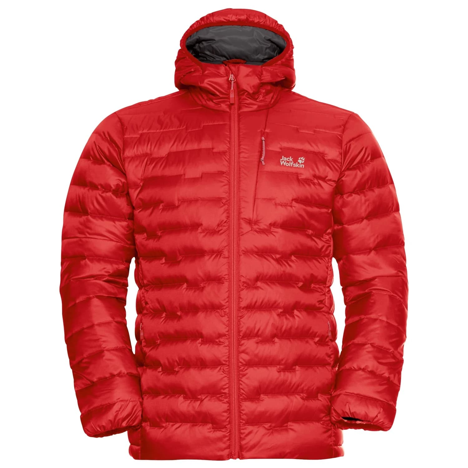 Пухено яке Jack Wolfskin Passamani Down Hoody Down jacket - Siren Red