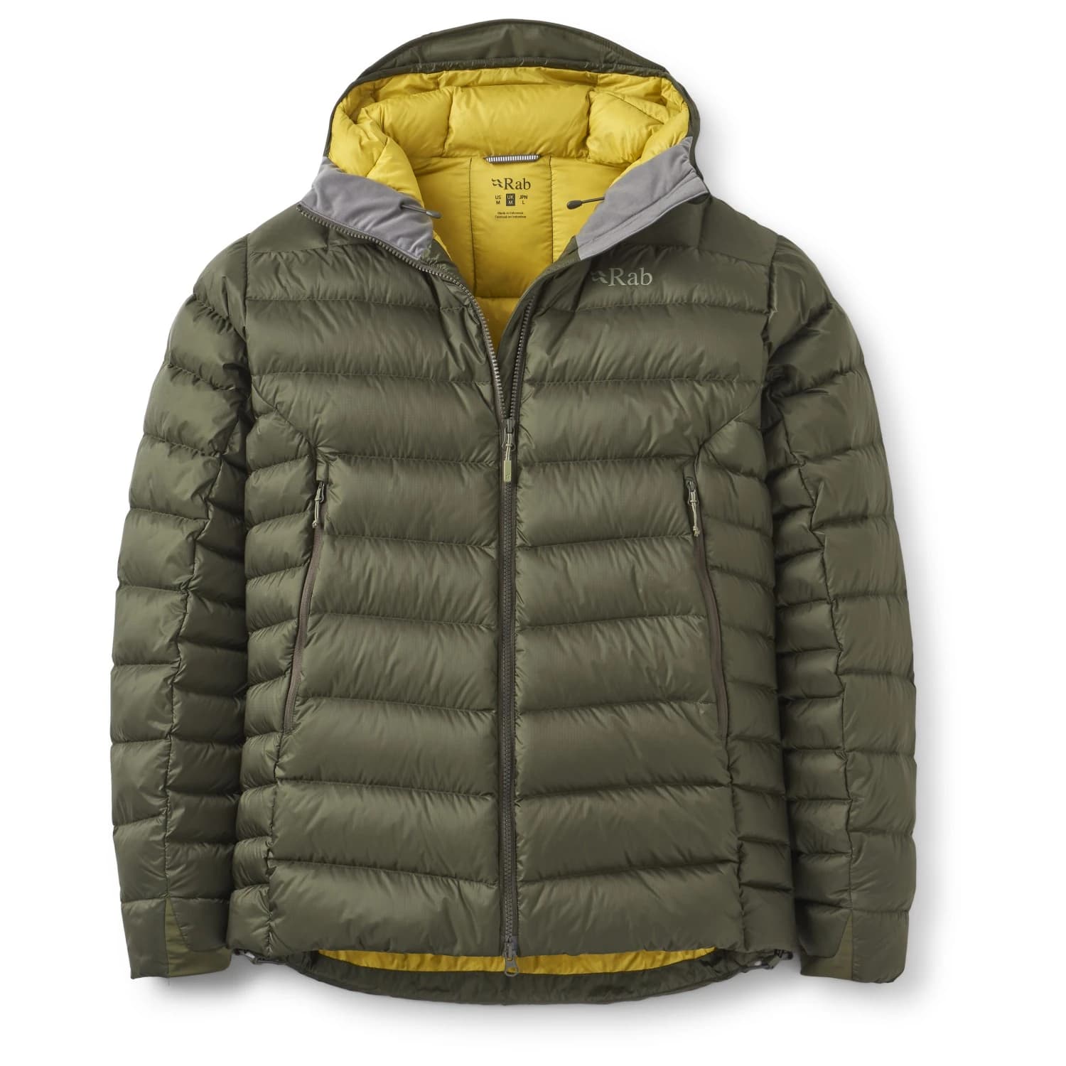 Пухено яке Rab Electron Pro Hoody Down jacket - Army