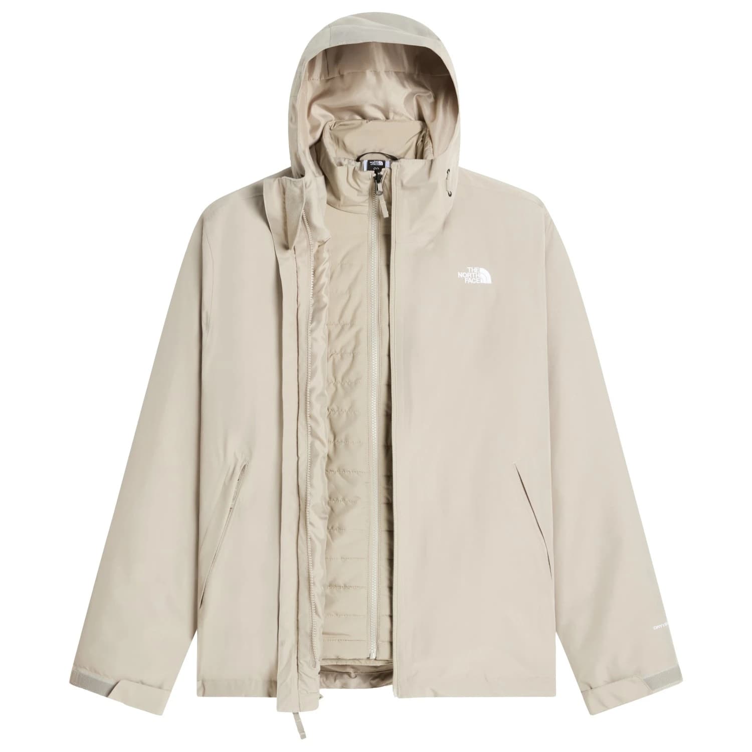 Мъжко 3-в-1 яке The North Face Carto Mono Triclimate Hooded Jacket 3-in-1 jacket - Stone Slab