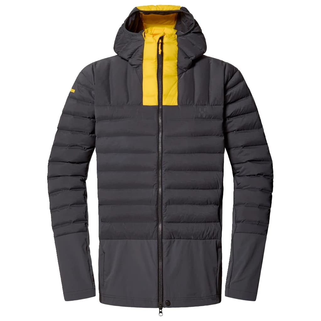 Мъжко пухено яке Haglöfs L.I.M ZT II Light Liner Down jacket - Magnetite / Tech Yellow