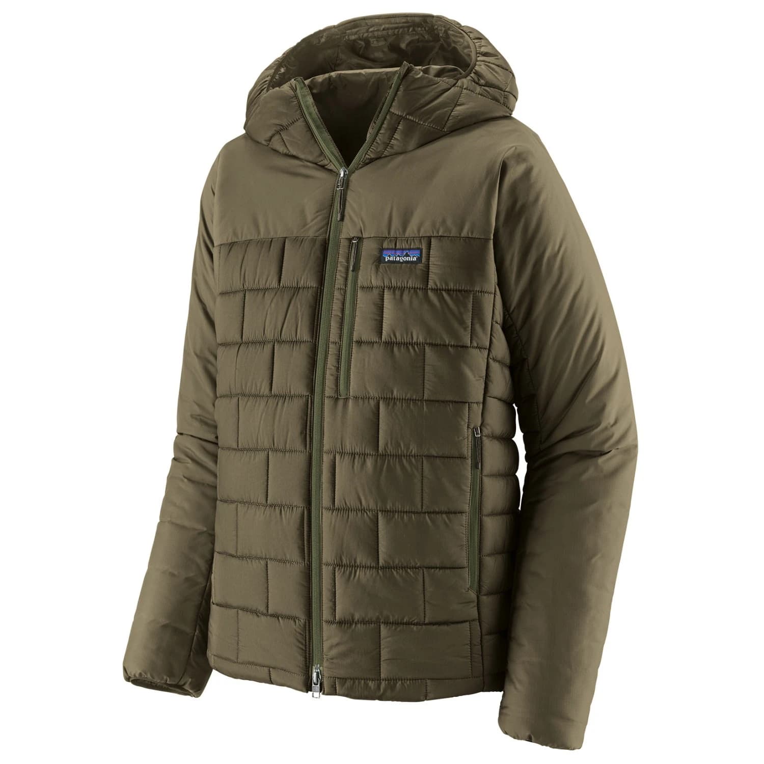 Мъжко синтетично яке Patagonia Hi-Loft Nano Puff Hoody Synthetic jacket - Basin Green
