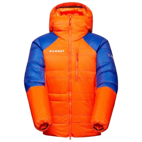 Пухено яке Mammut Eiger Nordwand Advanced Down IN Hooded Jacket Down jacket - Eiger Orange / Eiger Blue