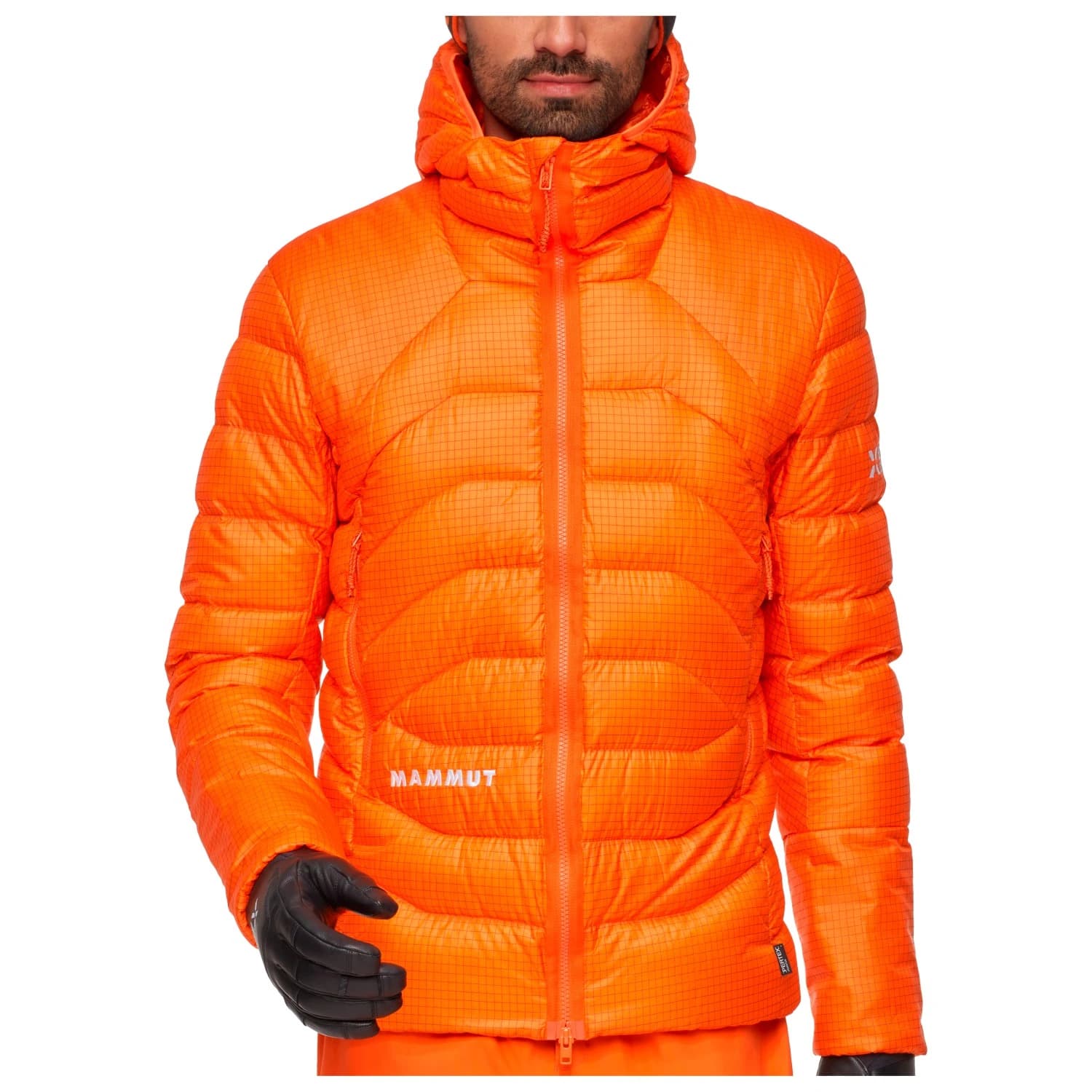 Пухено яке Mammut Eiger Nordwand Light Down Insulation Hooded Jacket Down jacket - Eiger Orange