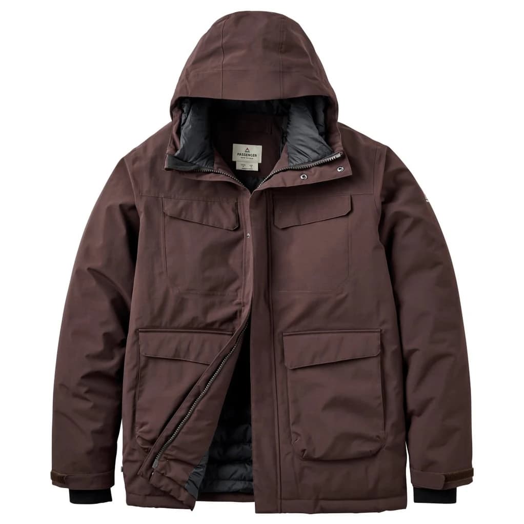 Мъжко яке парка Passenger Explorer Recycled Waterproof Down Parka - Espresso