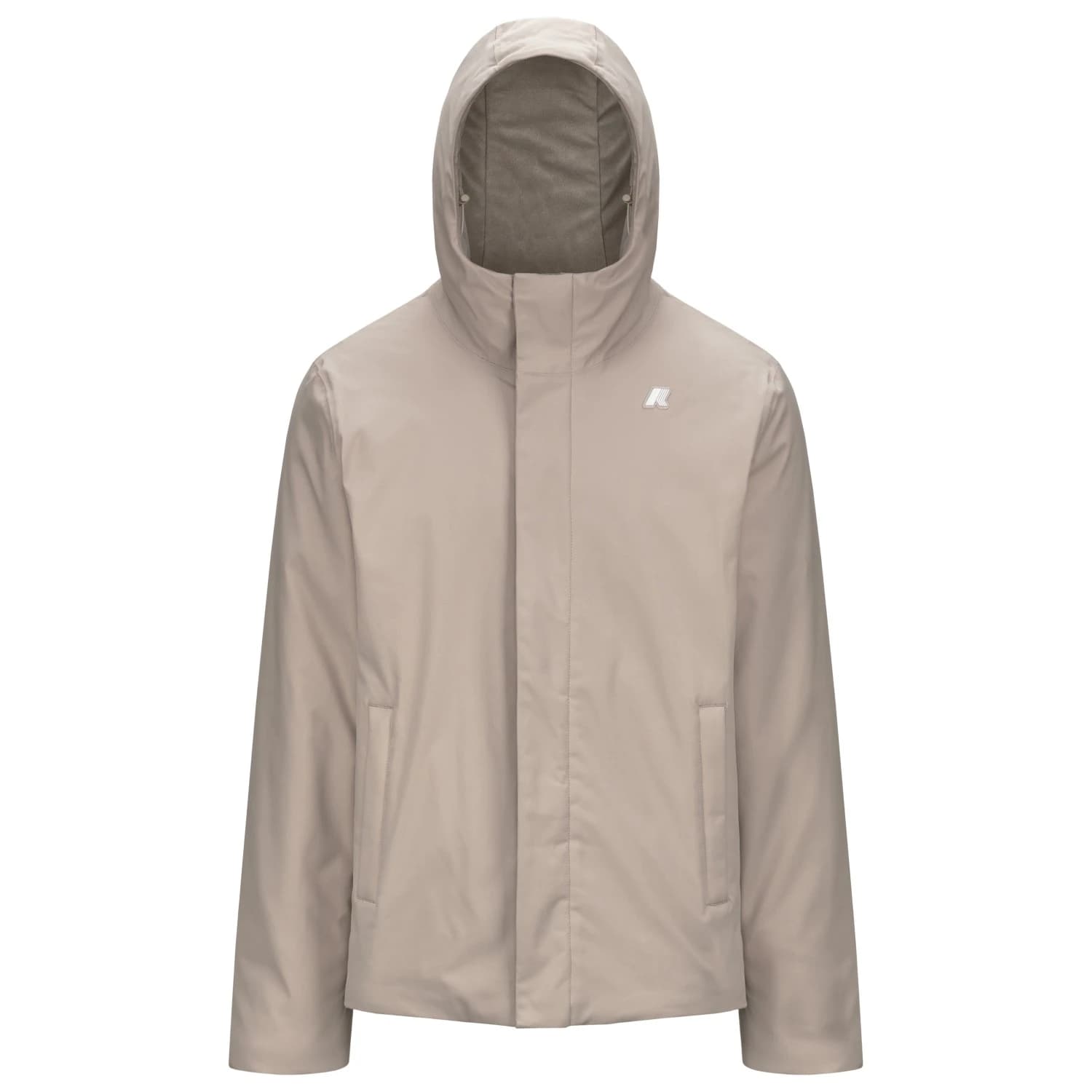 Мъжко зимно яке K-Way Jacko Twill Marmotta Winter jacket - Beige Cashmere / Green Blackish