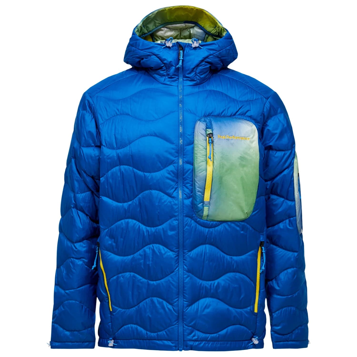 Мъжко пухено яке Peak Performance Aop Helium Utility Down Jacket - True Blue