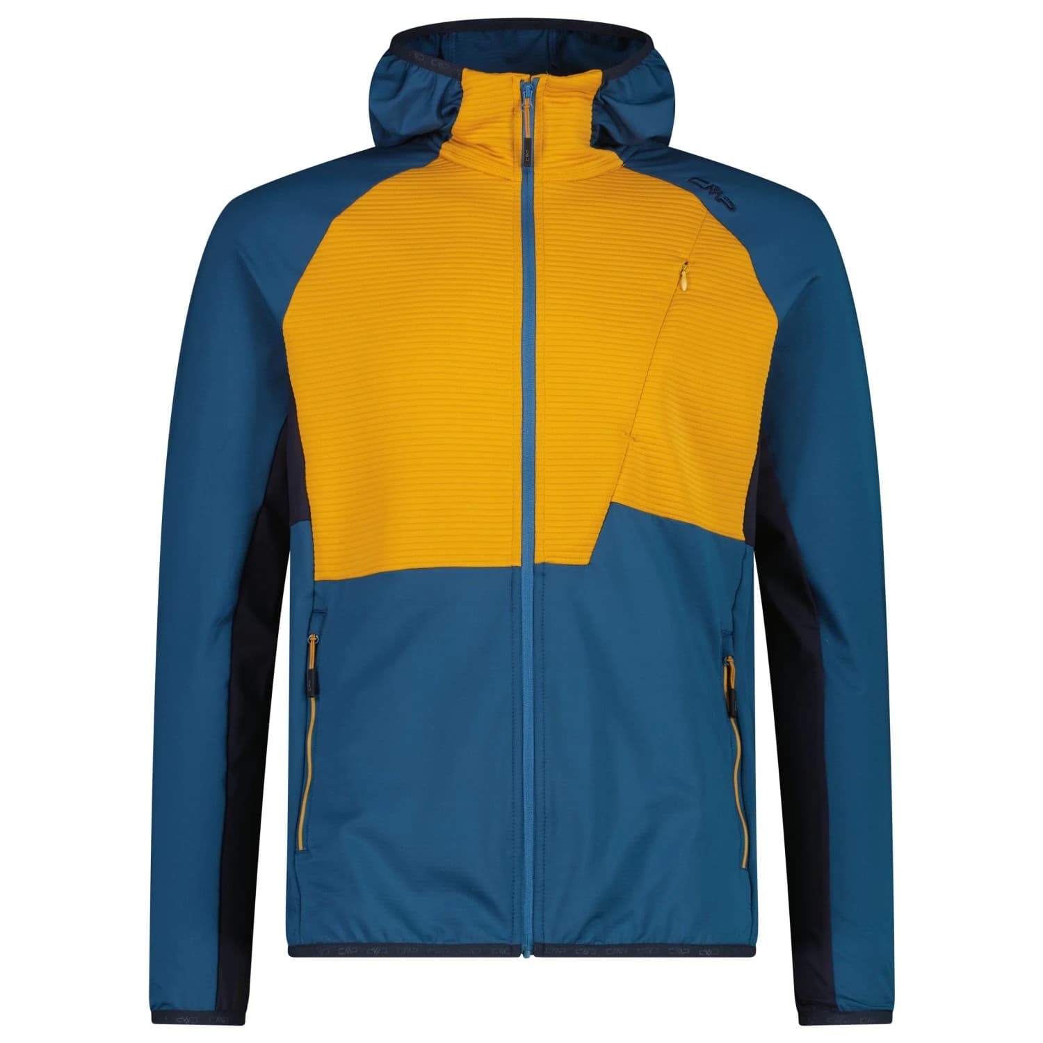 Мъжко синтетично яке CMP Grid Tech Jacket Fix Hood Synthetic jacket - Petroleum