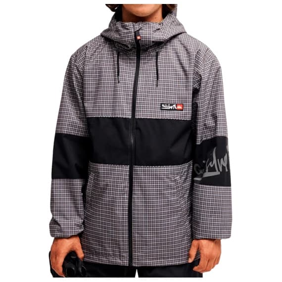 Ски яке Quiksilver High In The Hood 10K Jacket Ski jacket - Yg Checker Java