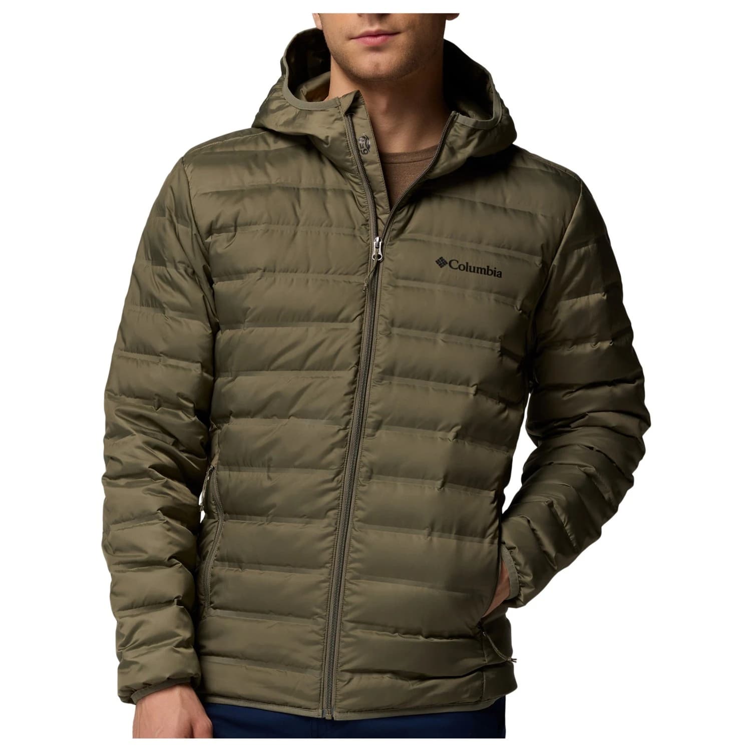 Пухено яке Columbia Lake 22 II Down Hooded Jacket Down jacket - Stone Green