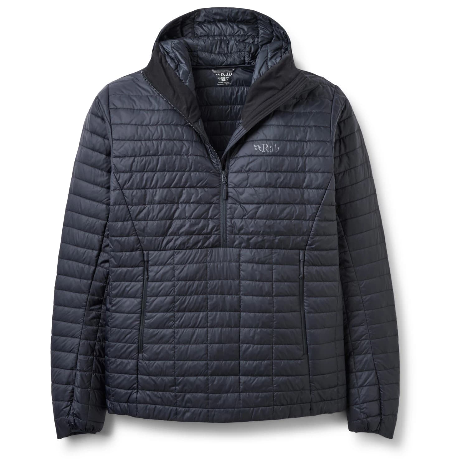 Мъжко пухено яке Rab Microlighter Pullover Hoody Down jacket - Black