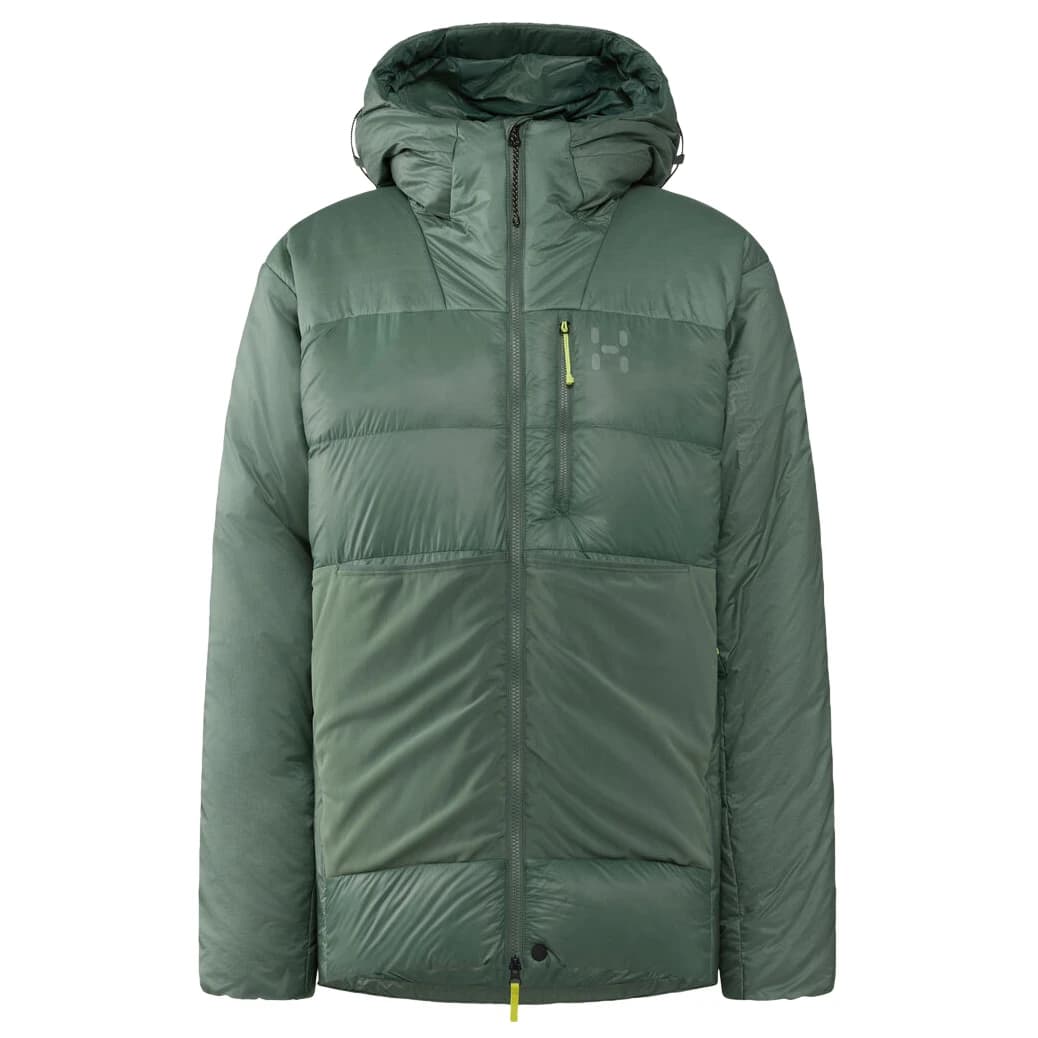 Пухено яке Haglöfs Nallo Touring Down Hood Down jacket - Chlorophyll Green