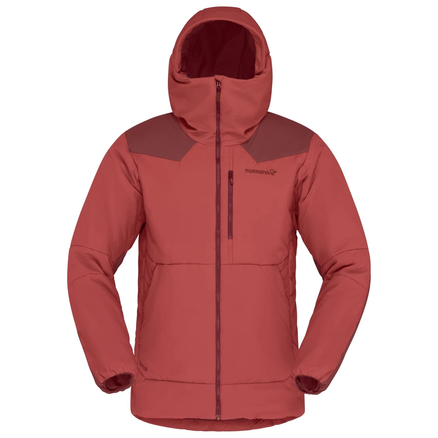 Синтетично яке Norrøna Tamok Thermo80 Zip Hood Synthetic jacket - Cowhide / Port