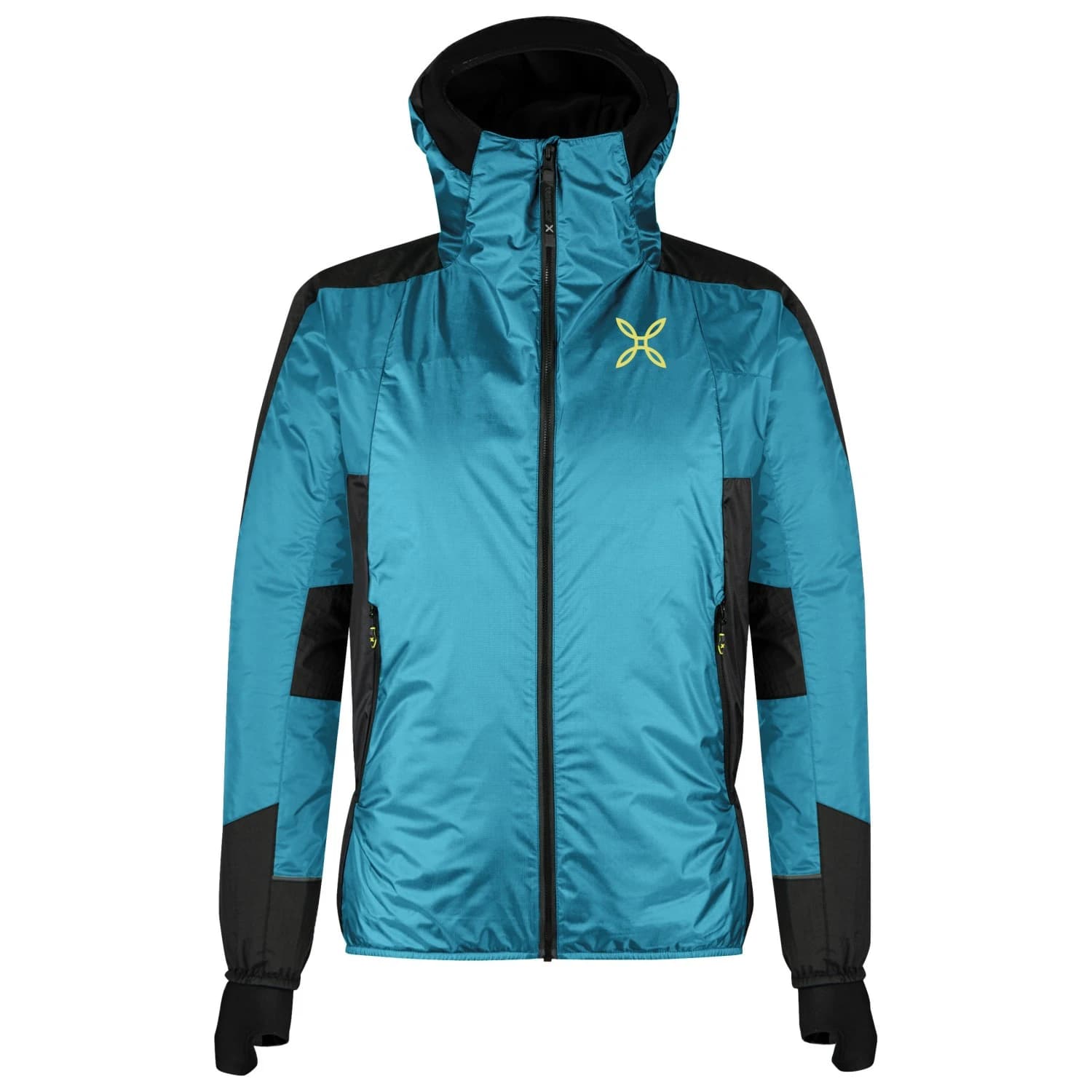 Синтетично яке Montura Skisky Evo Hooded Jacket Ski jacket - Steel Blue / Sunny Lime