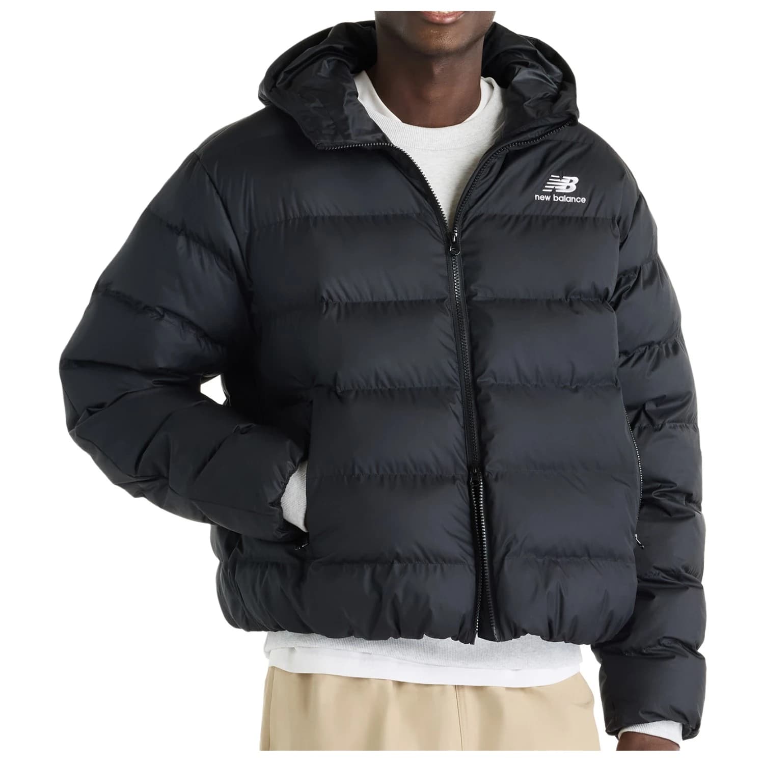 Мъжко синтетично яке New Balance Boston Puffer Jacket Synthetic jacket - Black