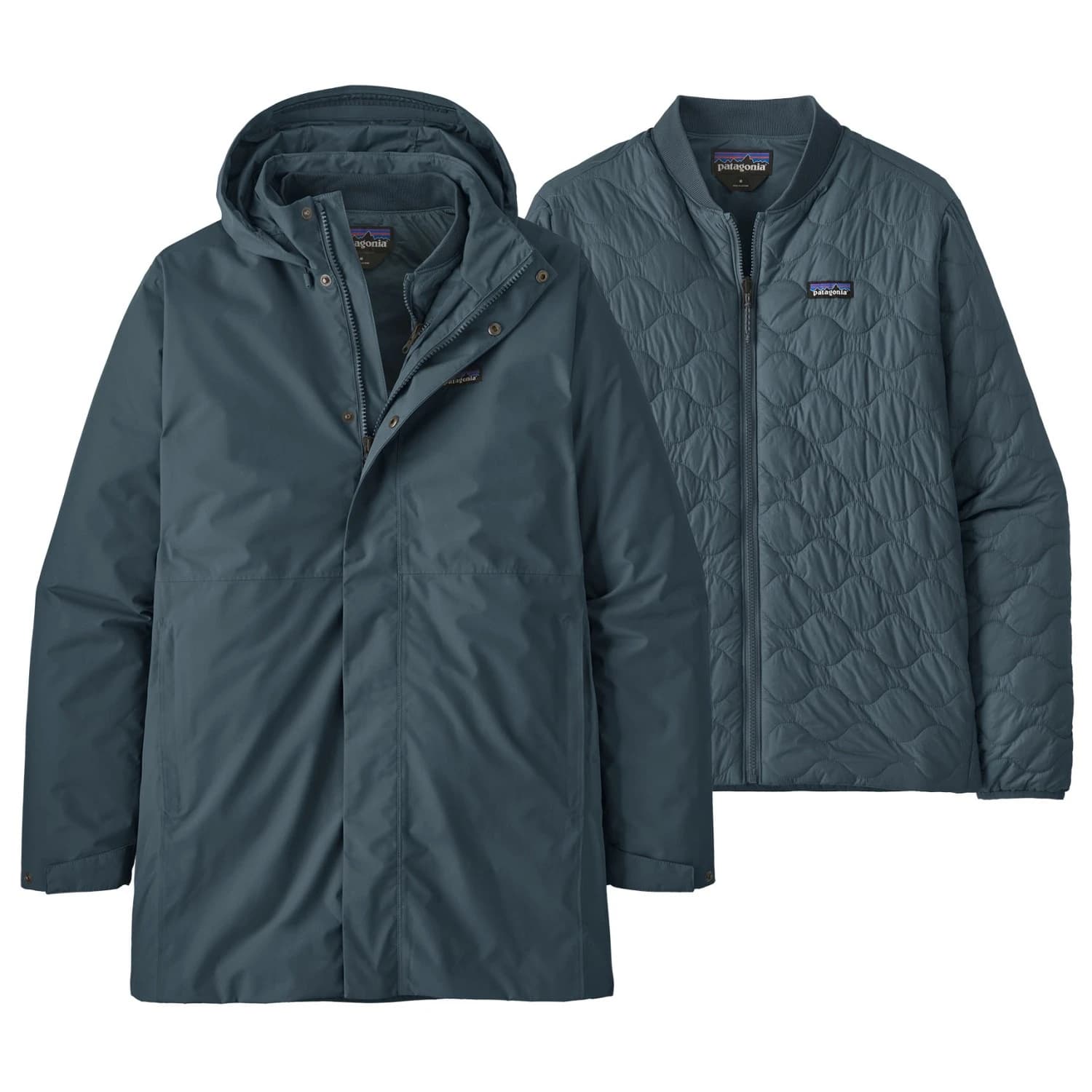 Мъжко яке парка Patagonia Heyes Peak 3-In-1 Parka - Summit Blue