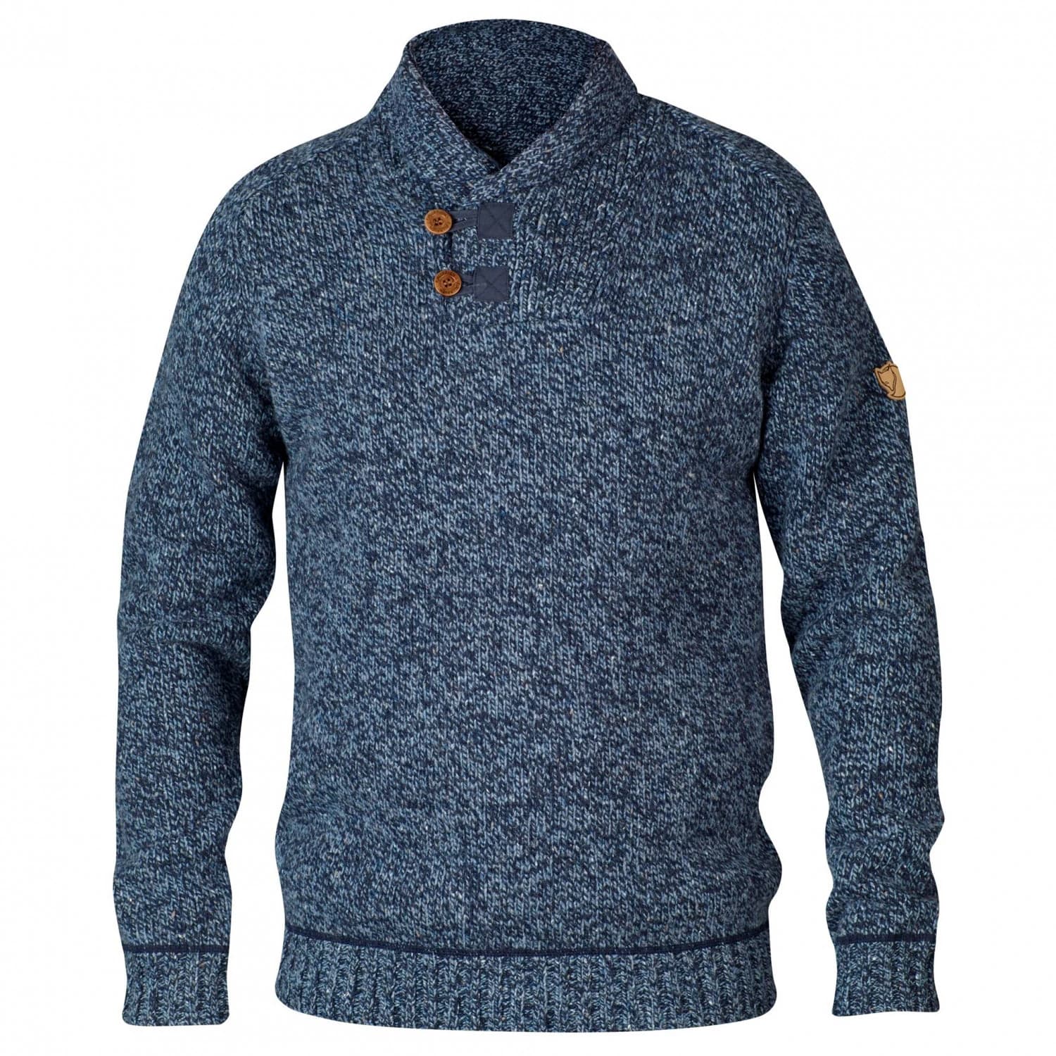 Мъжки вълнен пуловер Fjällräven Lada Sweater Wool jumper - Dark Navy