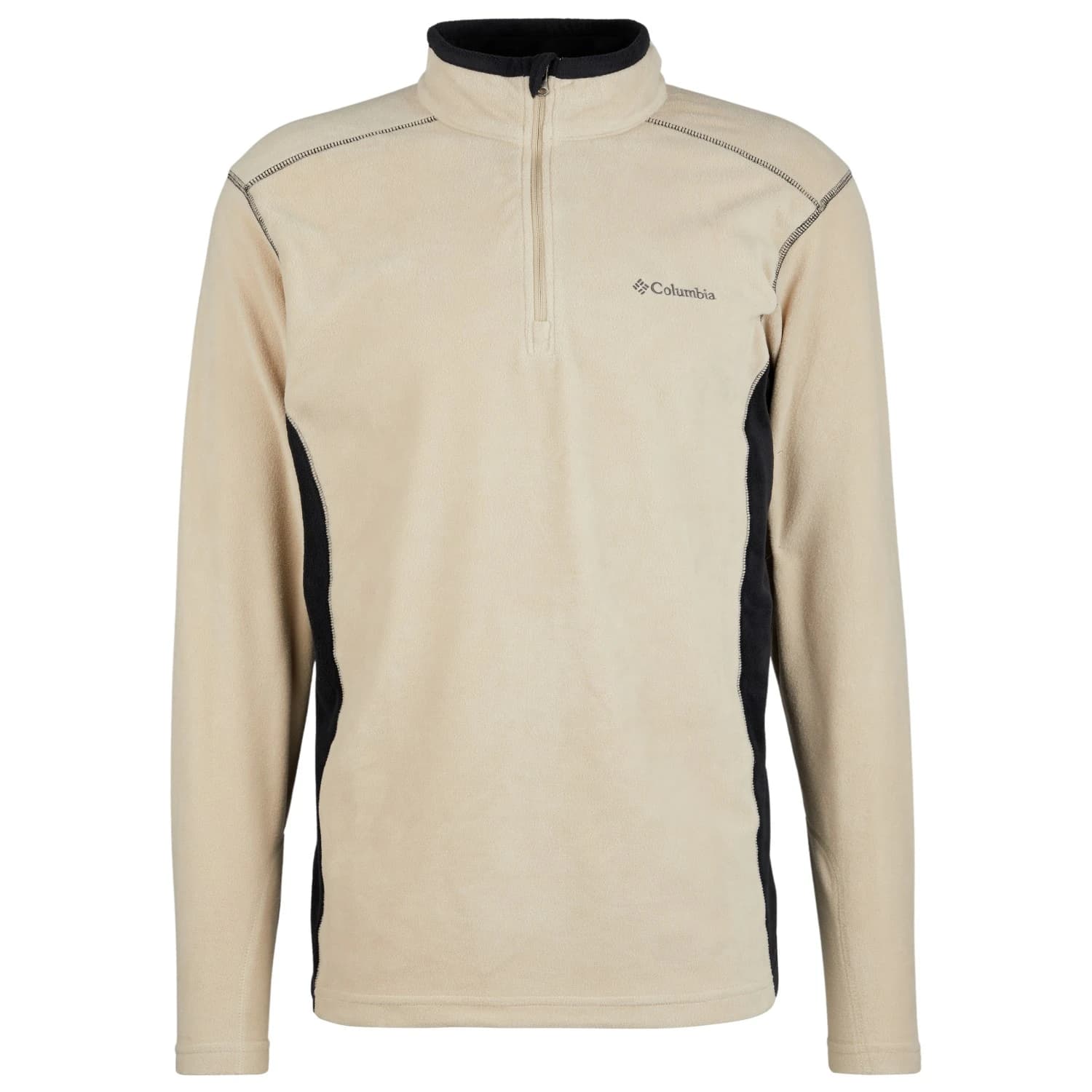 Мъжки поларен пуловер Columbia Klamath Range II Half Zip Fleece jumper - Ancient Fossil / Black