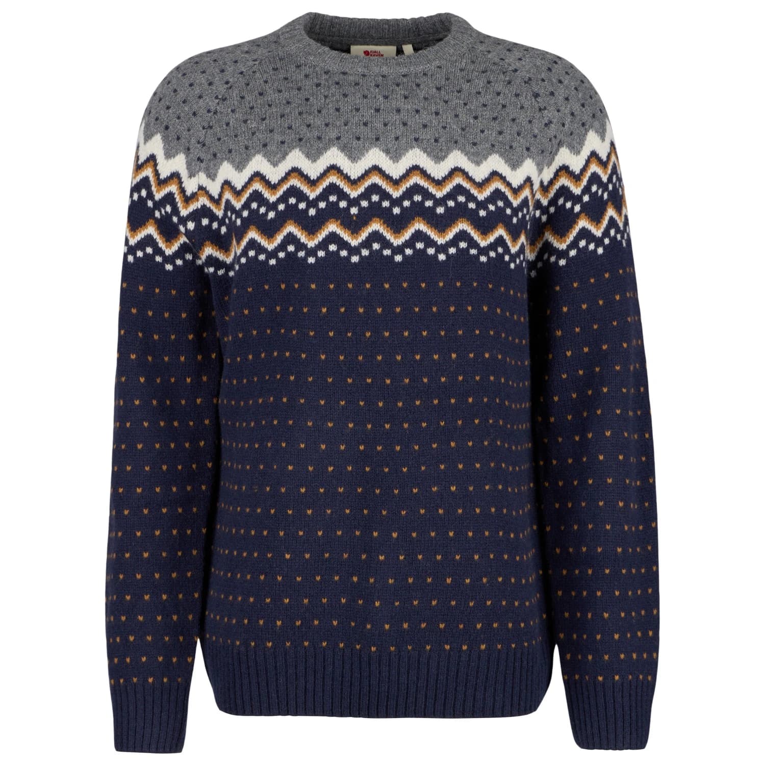 Мъжки вълнен пуловер Fjällräven Övik Knit Sweater Jumper - Dark Navy