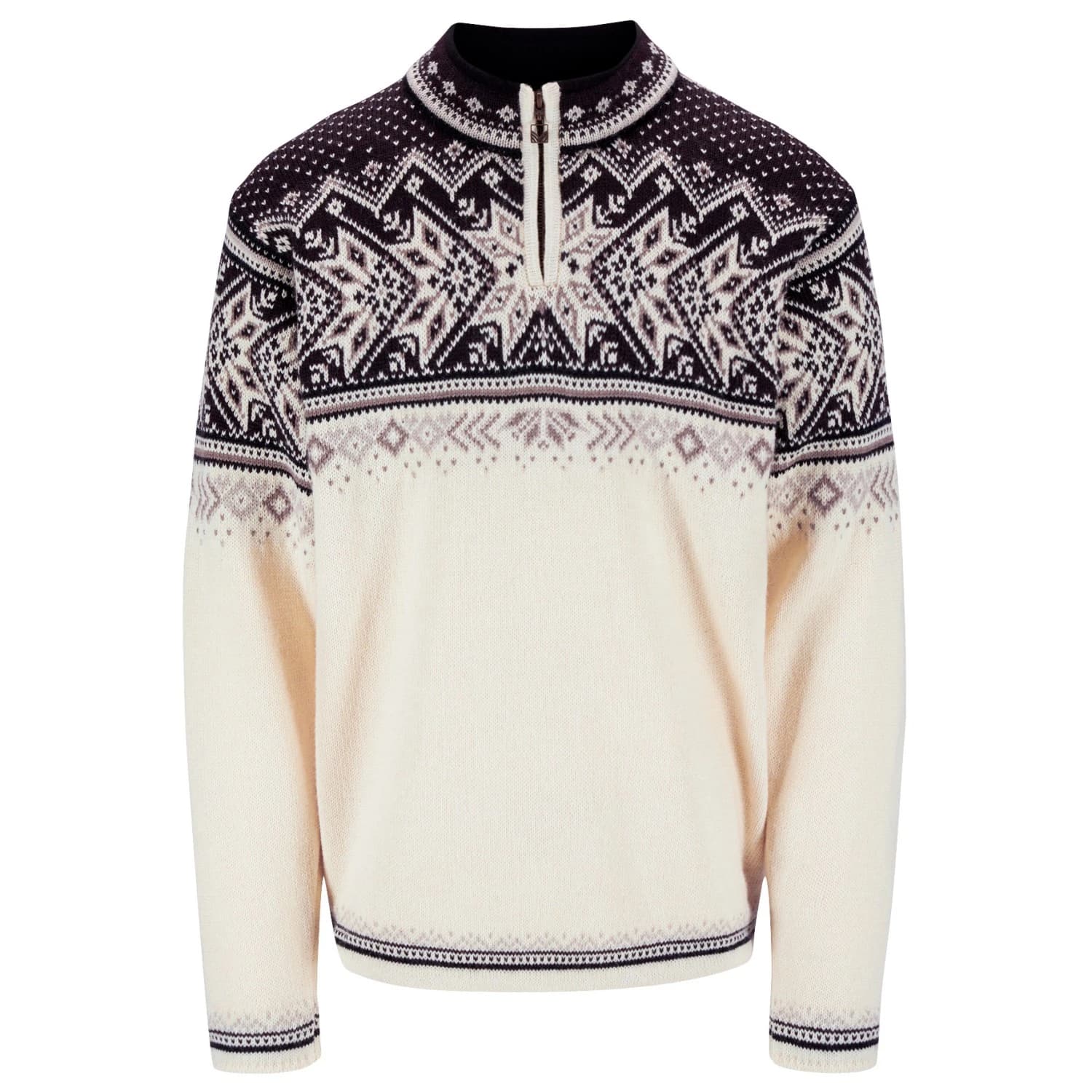 Вълнен пуловер Dale of Norway Vail Wool jumper - Off White / Coffee / Sandstone