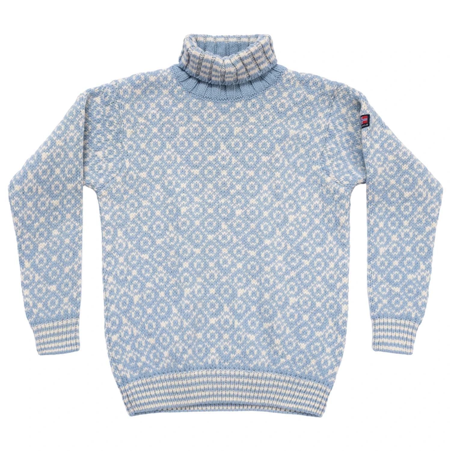 Вълнен пуловер Devold Svalbard Sweat Highneck Wool jumper - Dawn / Offwhite