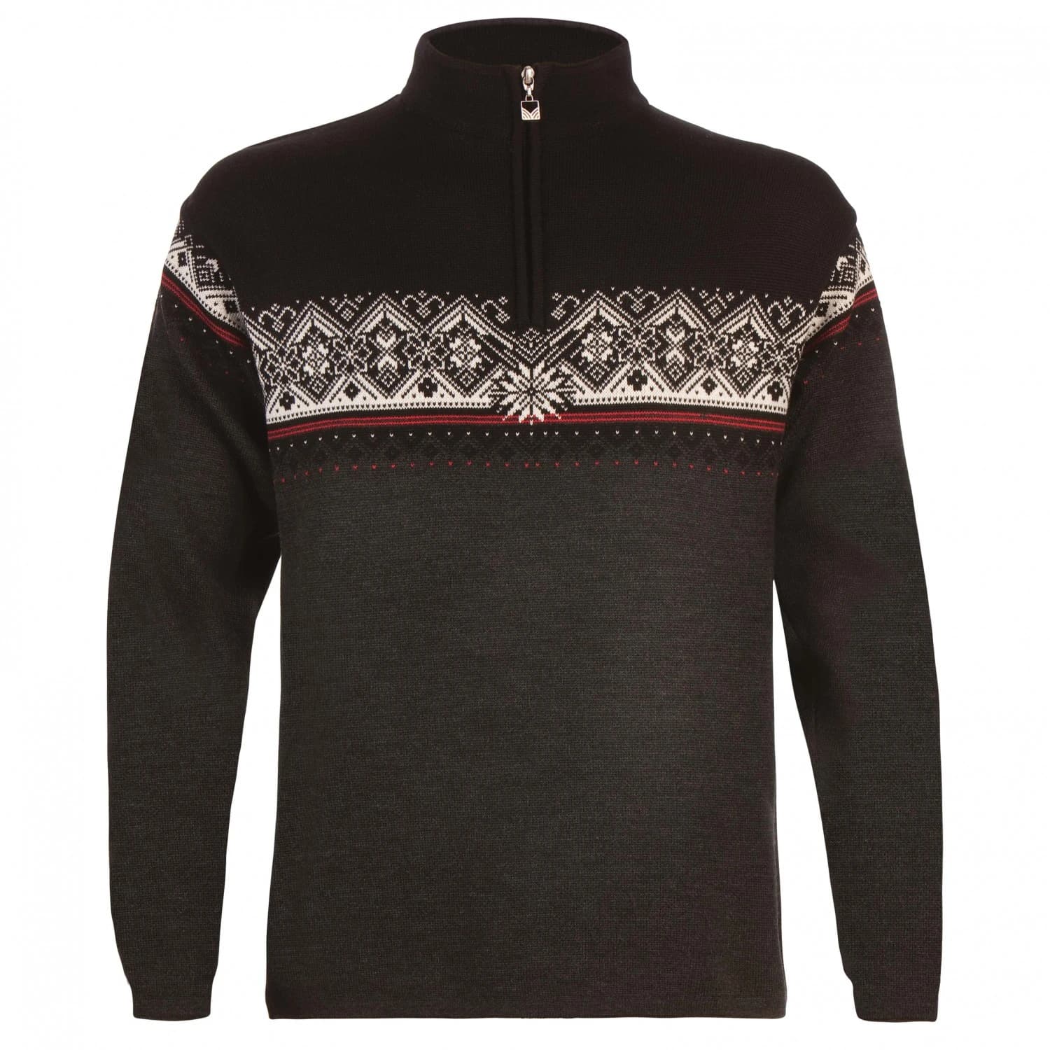 Вълнен пуловер Dale of Norway St. Moritz Merino jumper - Darkcharcoal / Raspberry / Black