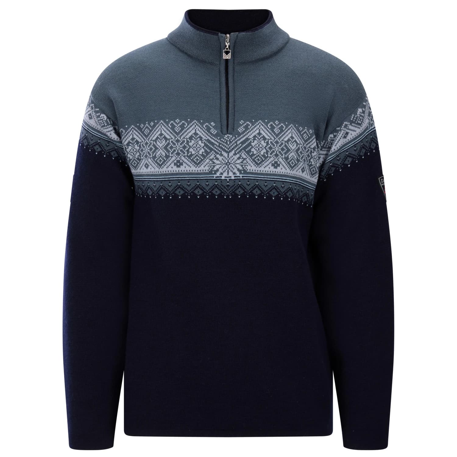 Вълнен пуловер Dale of Norway St. Moritz Merino jumper - Marine / Steel / Ice