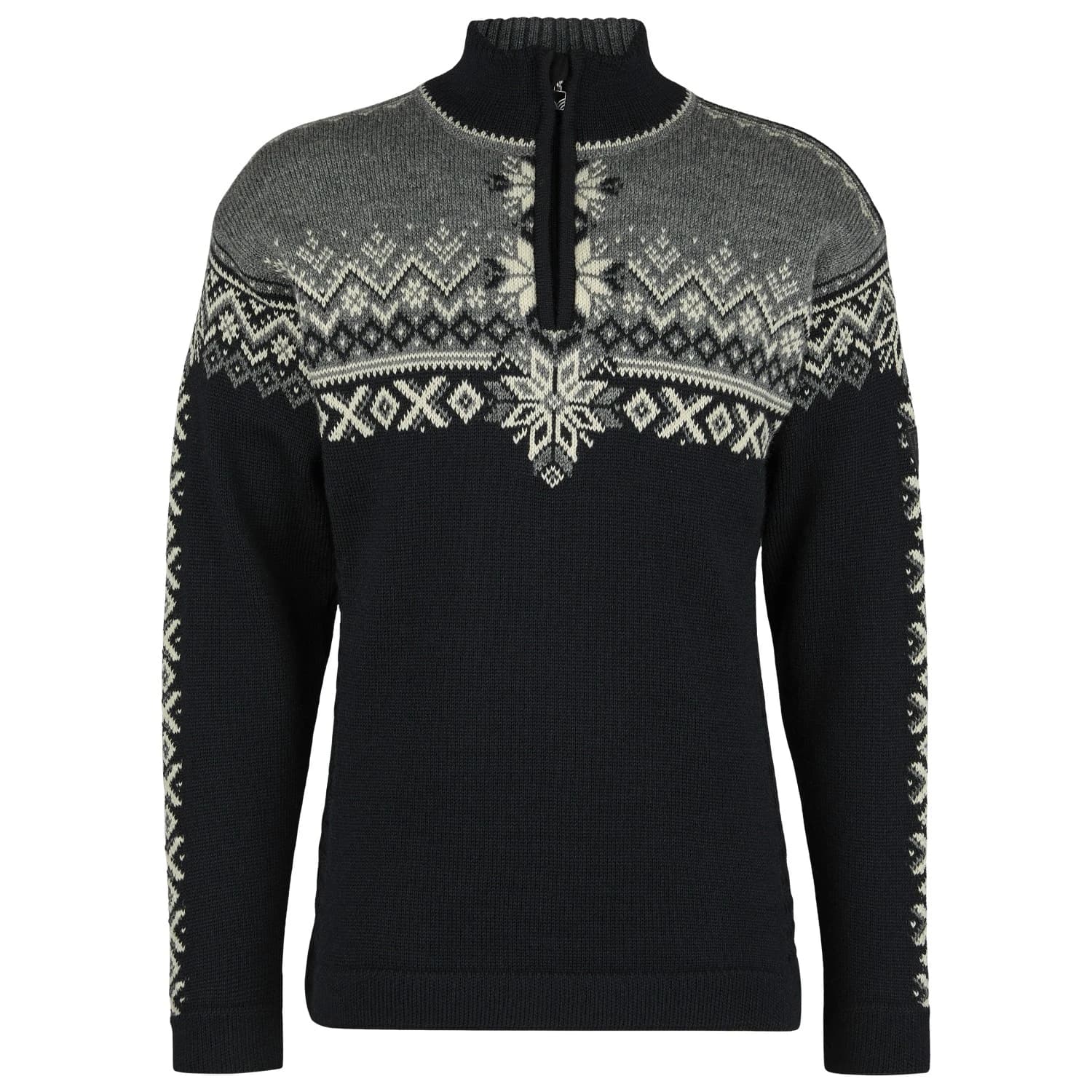 Вълнен пуловер Dale of Norway 140th Anniversary Sweater Wool jumper - Black / Smoke / Off White