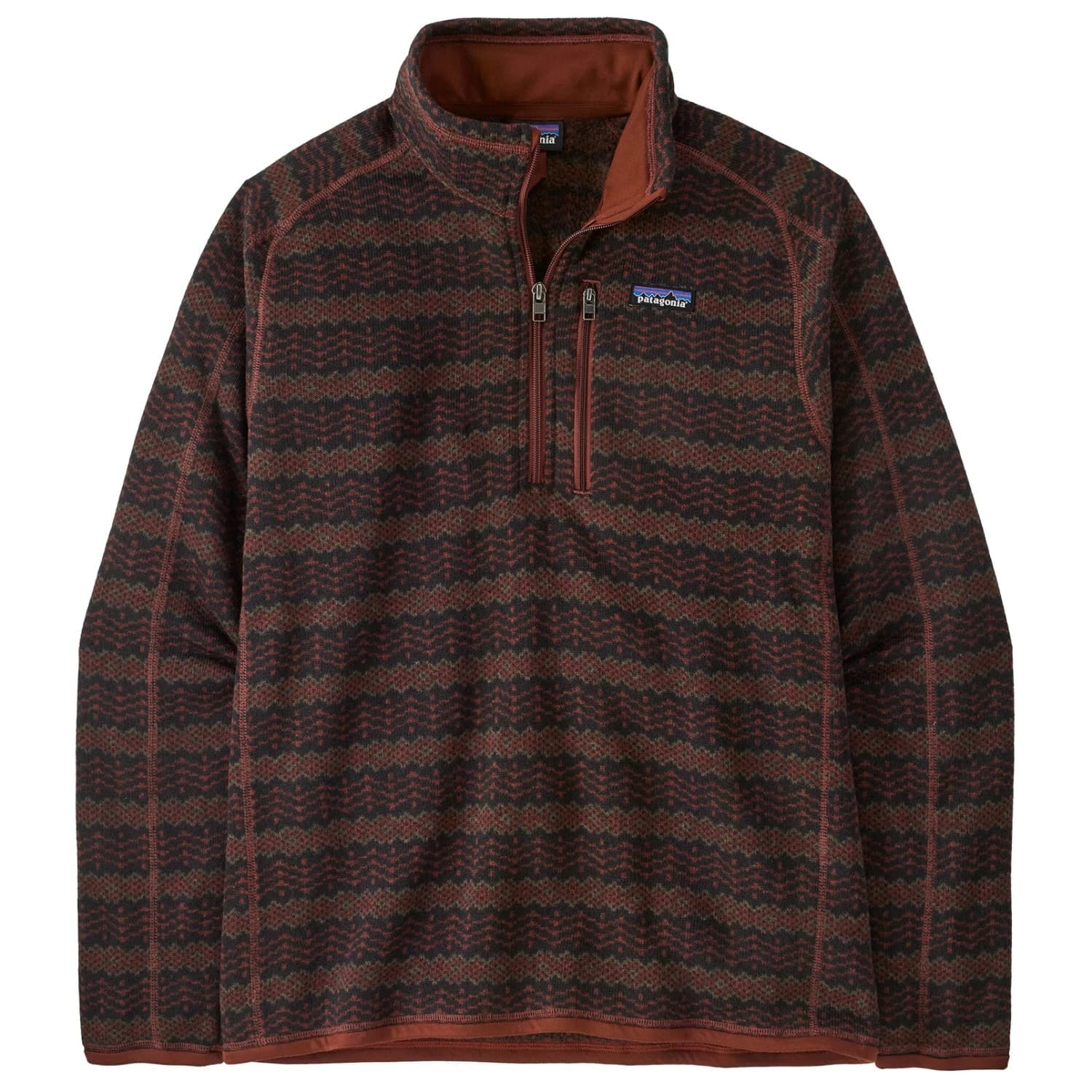 Поларен пуловер Patagonia Better Sweater 1/4 Zip Fleece jumper - Woven Together: Dried Vanilla