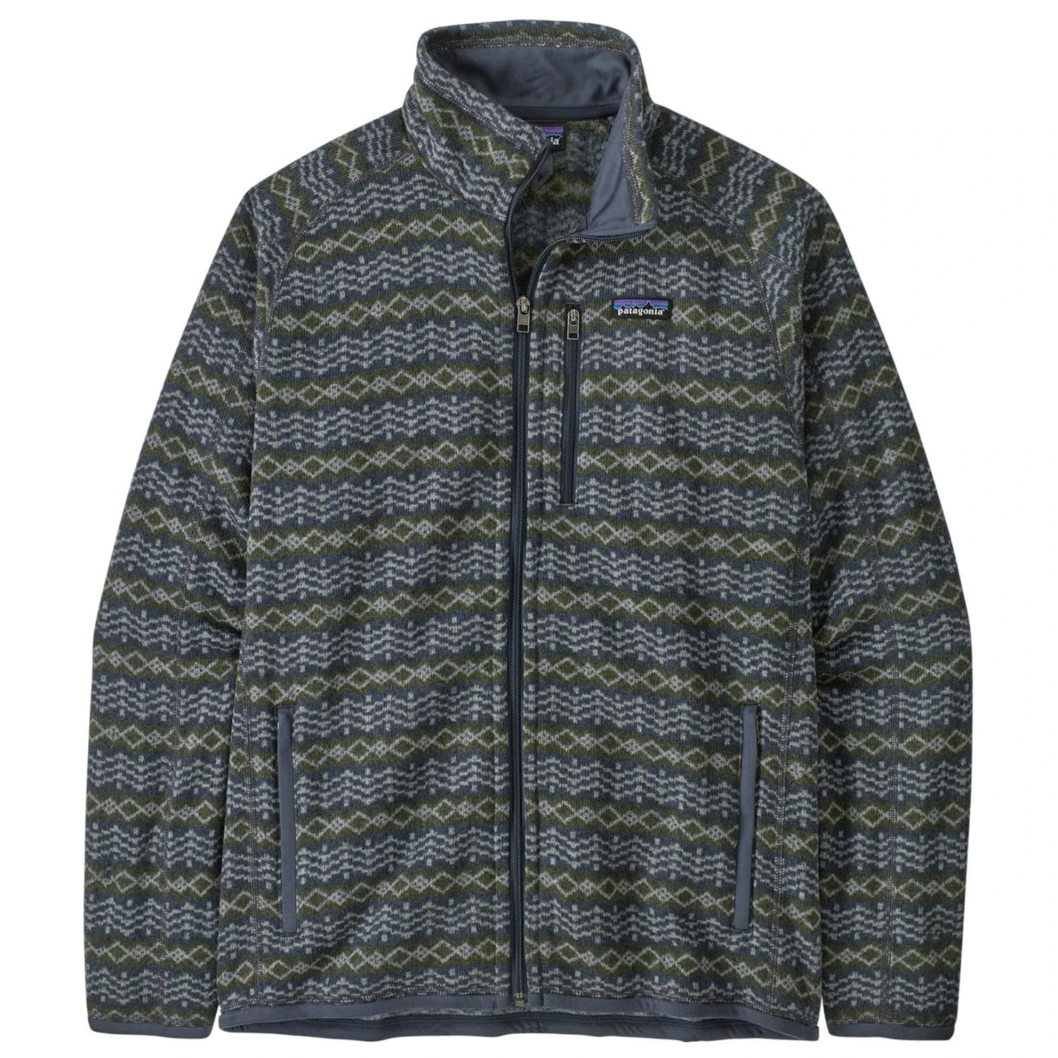 Мъжко поларено яке Patagonia Better Sweater Jacket Fleece jacket - Woven Together: Smolder Blue