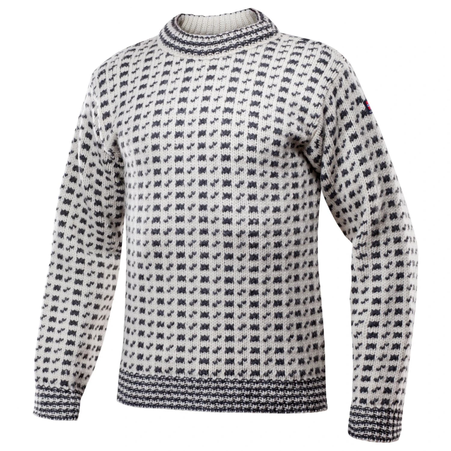 Вълнен пуловер Devold Original Islender Crew Neck Wool jumper - Off-White / Anthracite