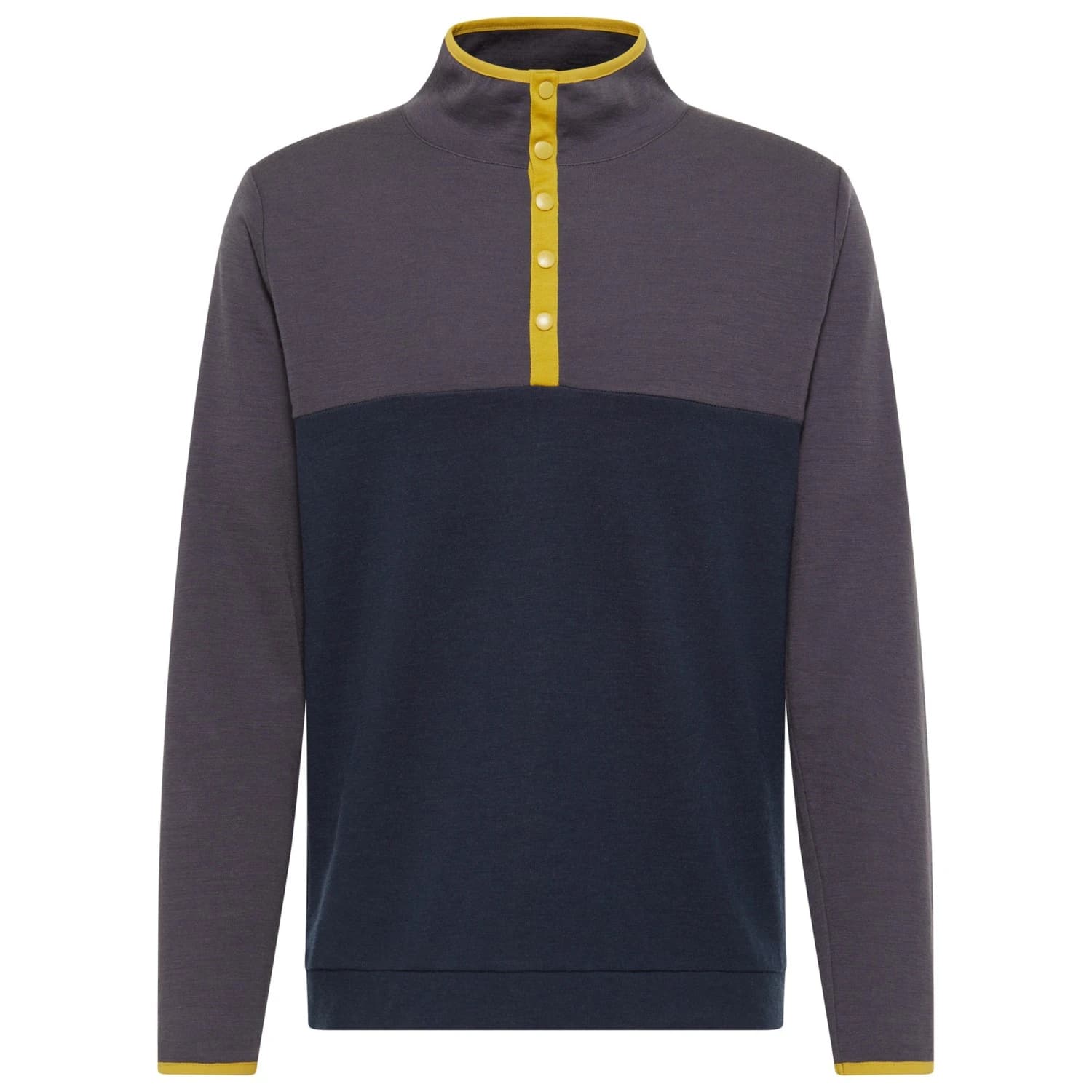 Вълнен пуловер Stoic Merino260 MMXX.Göteborg Snap Merino jumper - Dark Navy