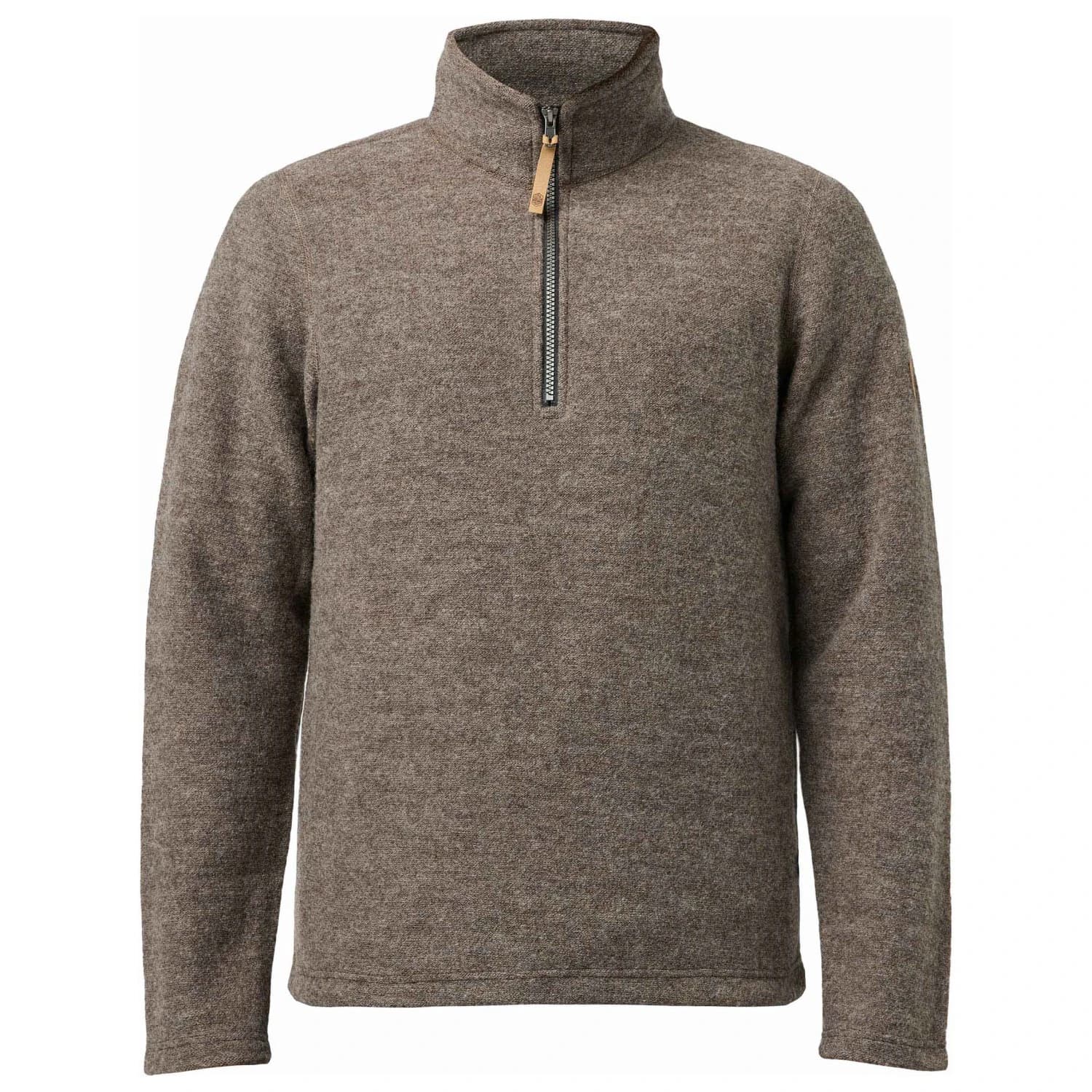 Вълнен пуловер Ivanhoe of Sweden Brodal Half Zip Wool jumper - Nutmeg