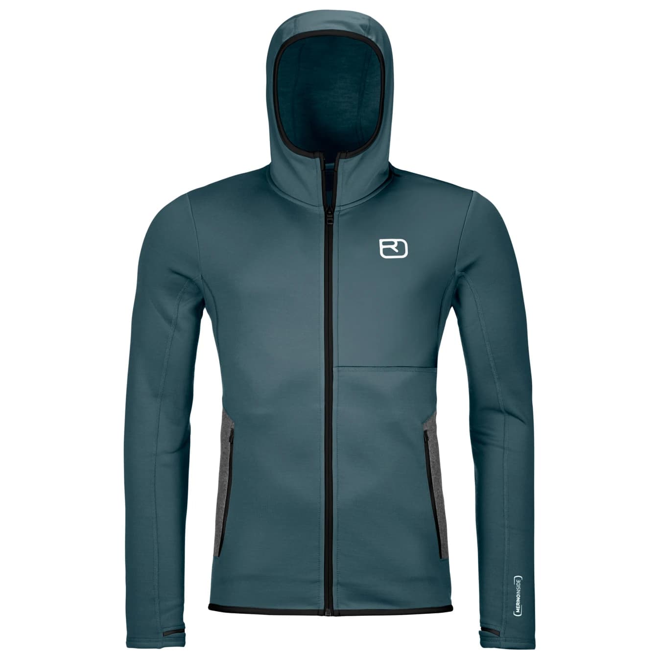 Мъжко вълнено яке Ortovox Fleece Hoody Fleece jacket - Dark Arctic Grey