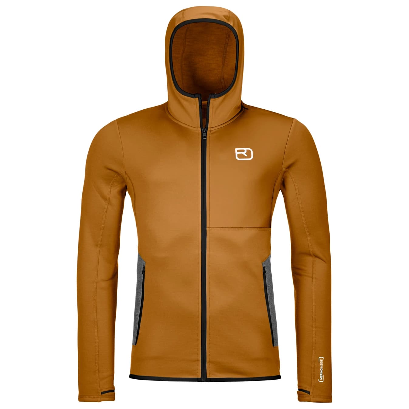 Мъжко вълнено яке Ortovox Fleece Hoody Fleece jacket - Dark Cumin