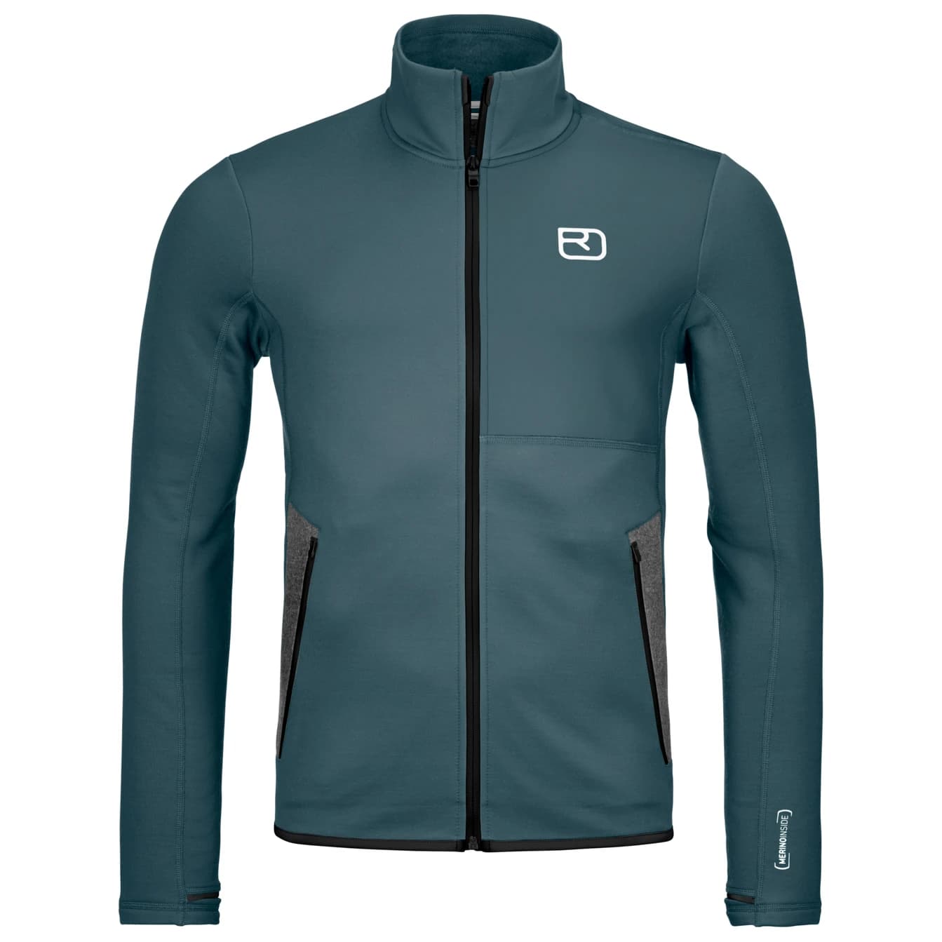 Мъжко вълнено яке Ortovox Fleece Jacket Merino jacket - Dark Arctic Grey