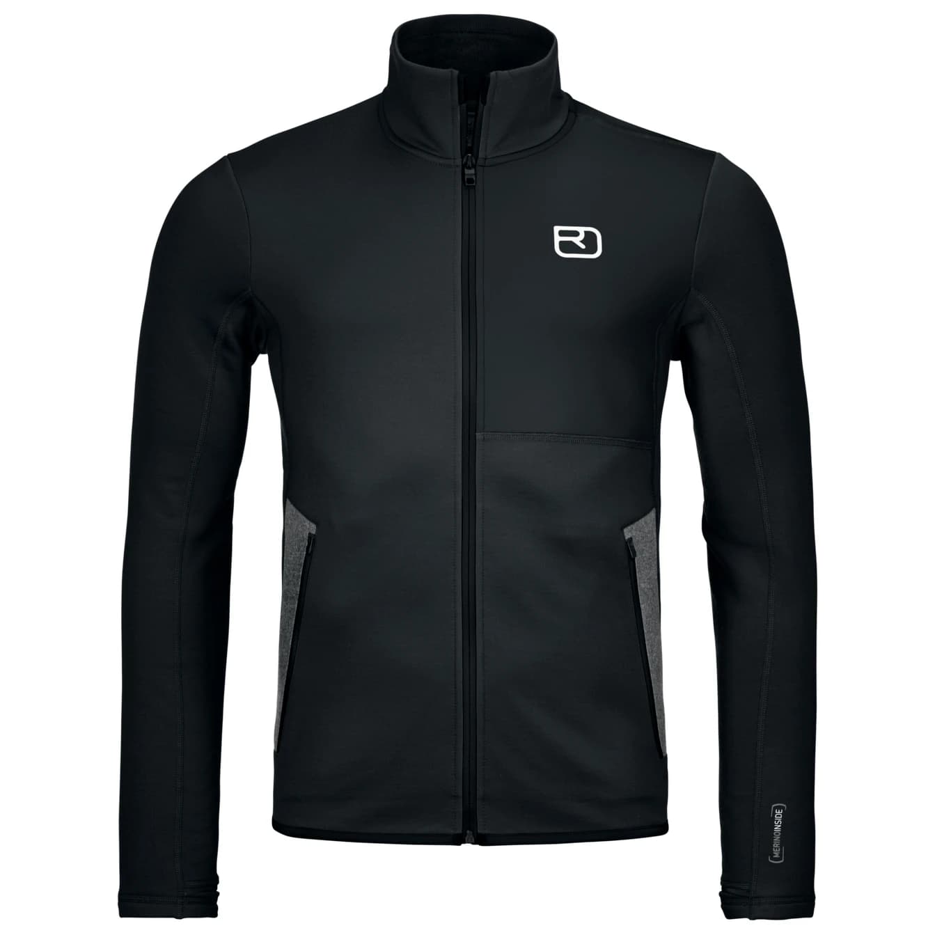 Мъжко вълнено яке Ortovox Fleece Jacket Merino jacket - Black Raven III