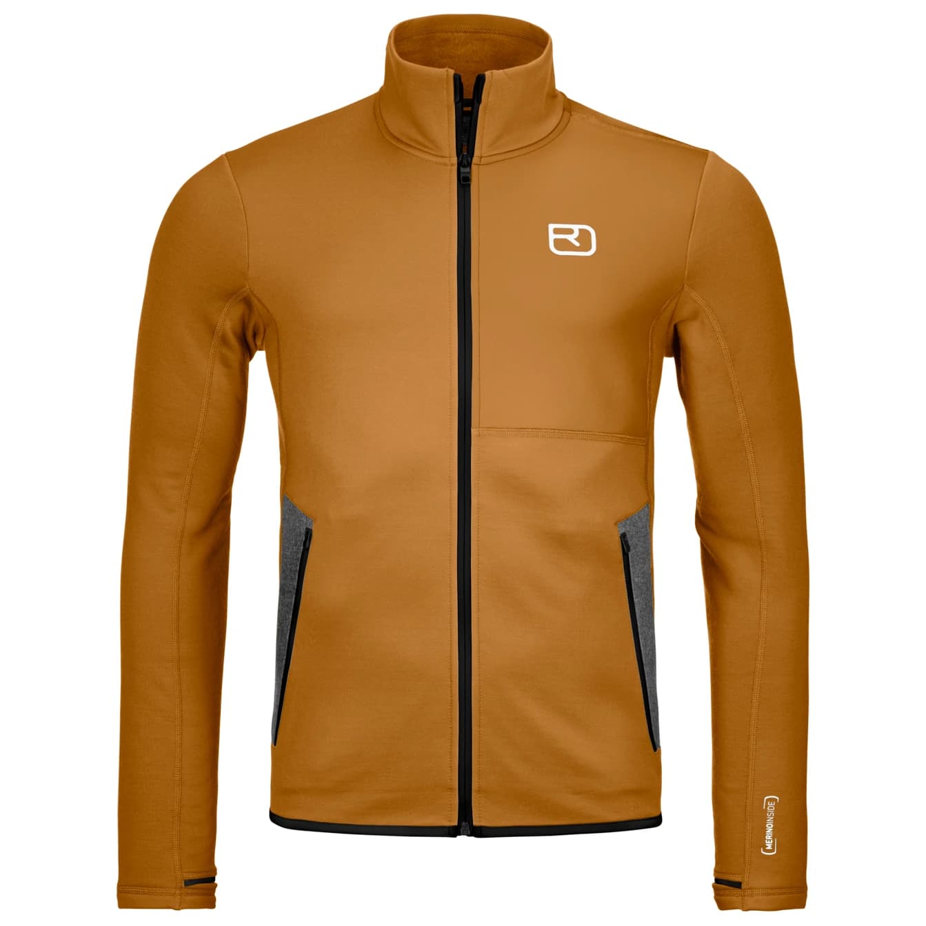 Мъжко вълнено яке Ortovox Fleece Jacket Merino jacket - Dark Cumin