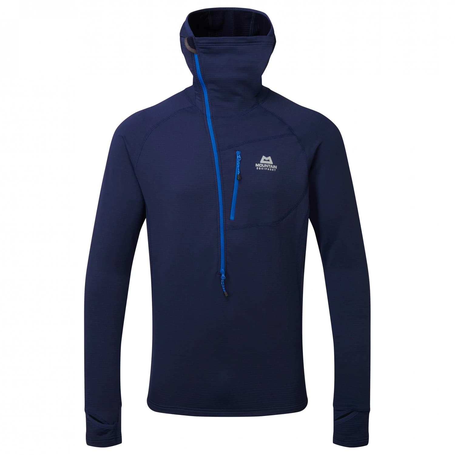Мъжки поларен пуловер Mountain Equipment Eclipse Hooded Zip T Fleece jumper - Medieval Blue