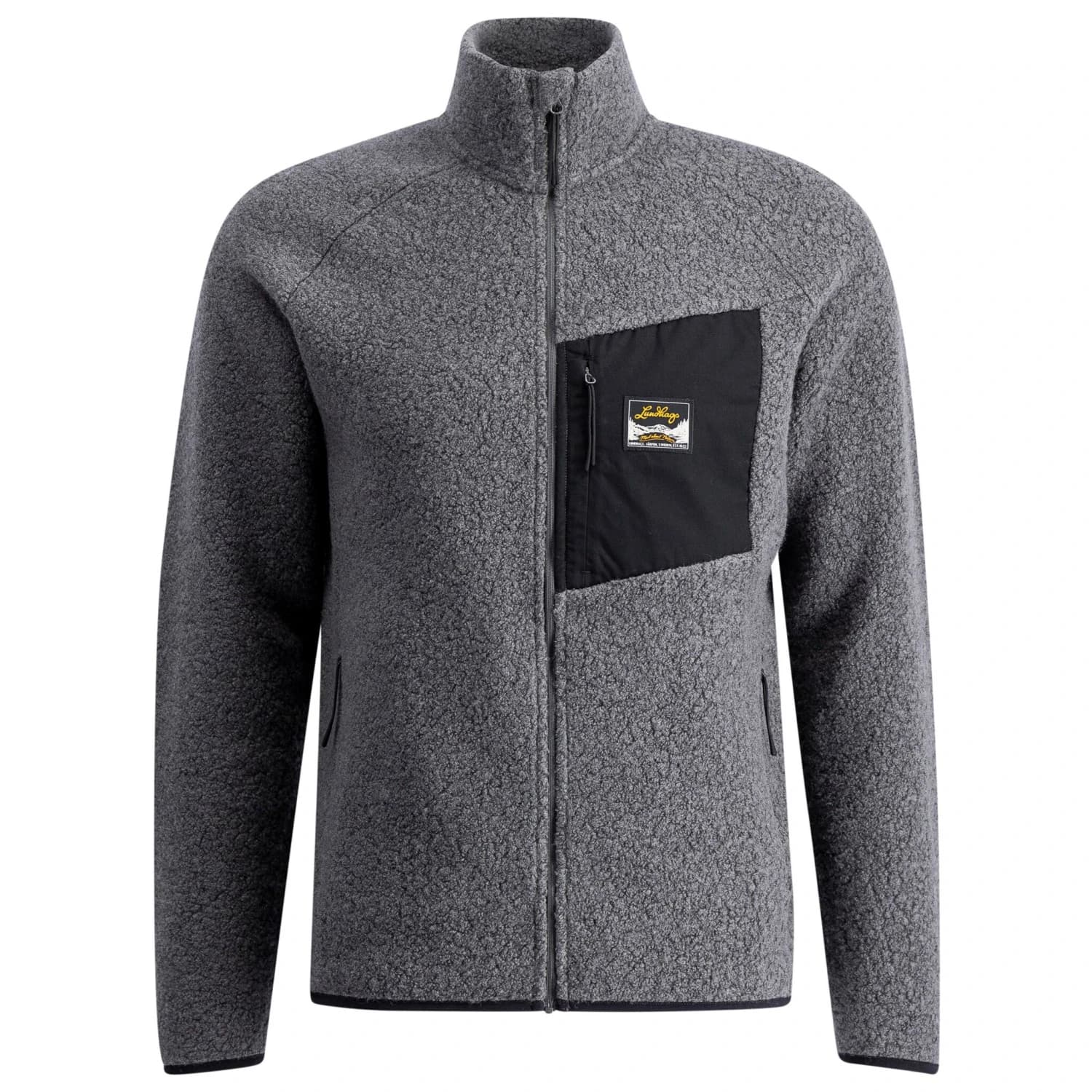 Мъжко вълнено яке Lundhags Flok Wool Pile Fleece jacket - Granite