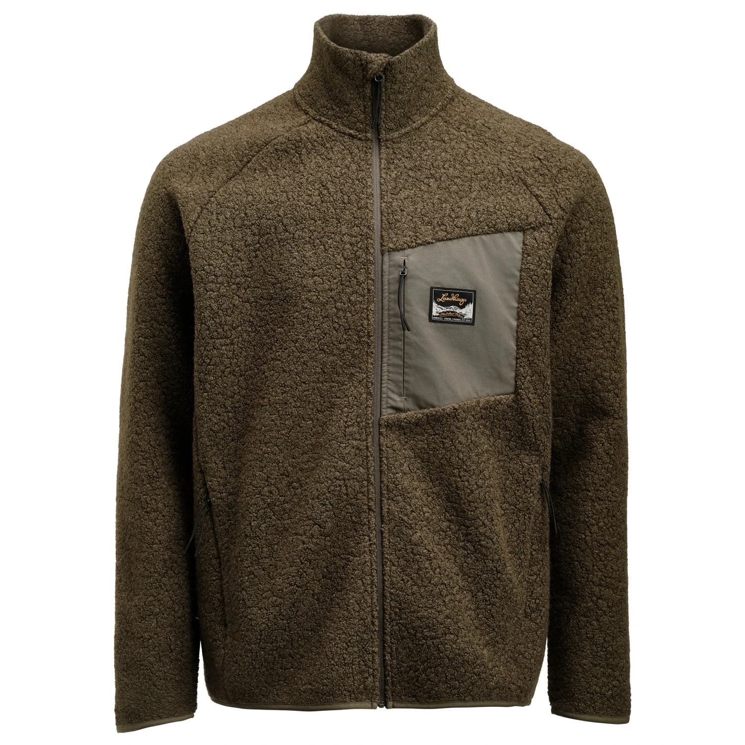 Мъжко вълнено яке Lundhags Flok Wool Pile Fleece jacket - Forest Green