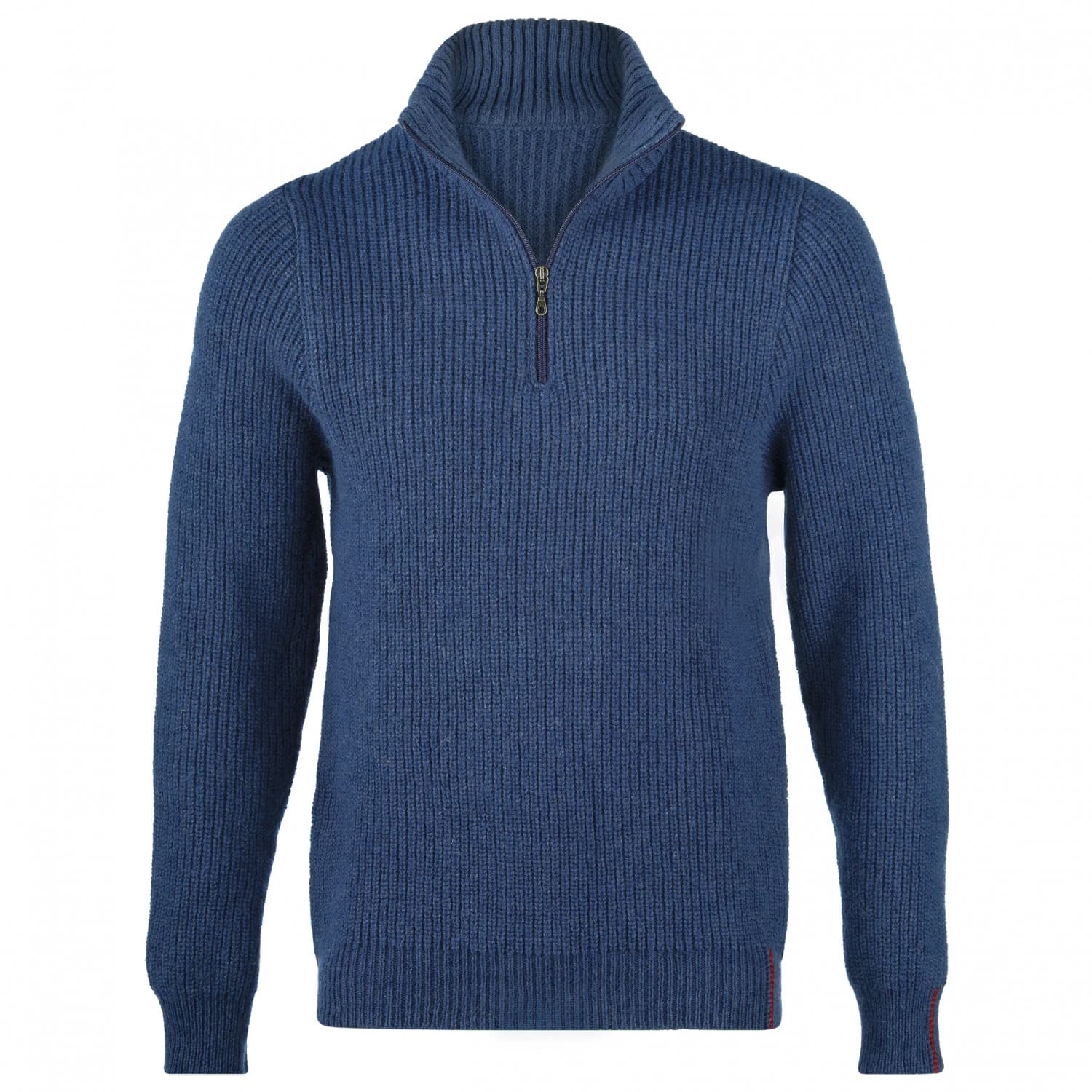 Мъжки вълнен пуловер Engel Troyer Merino jumper - Ozean