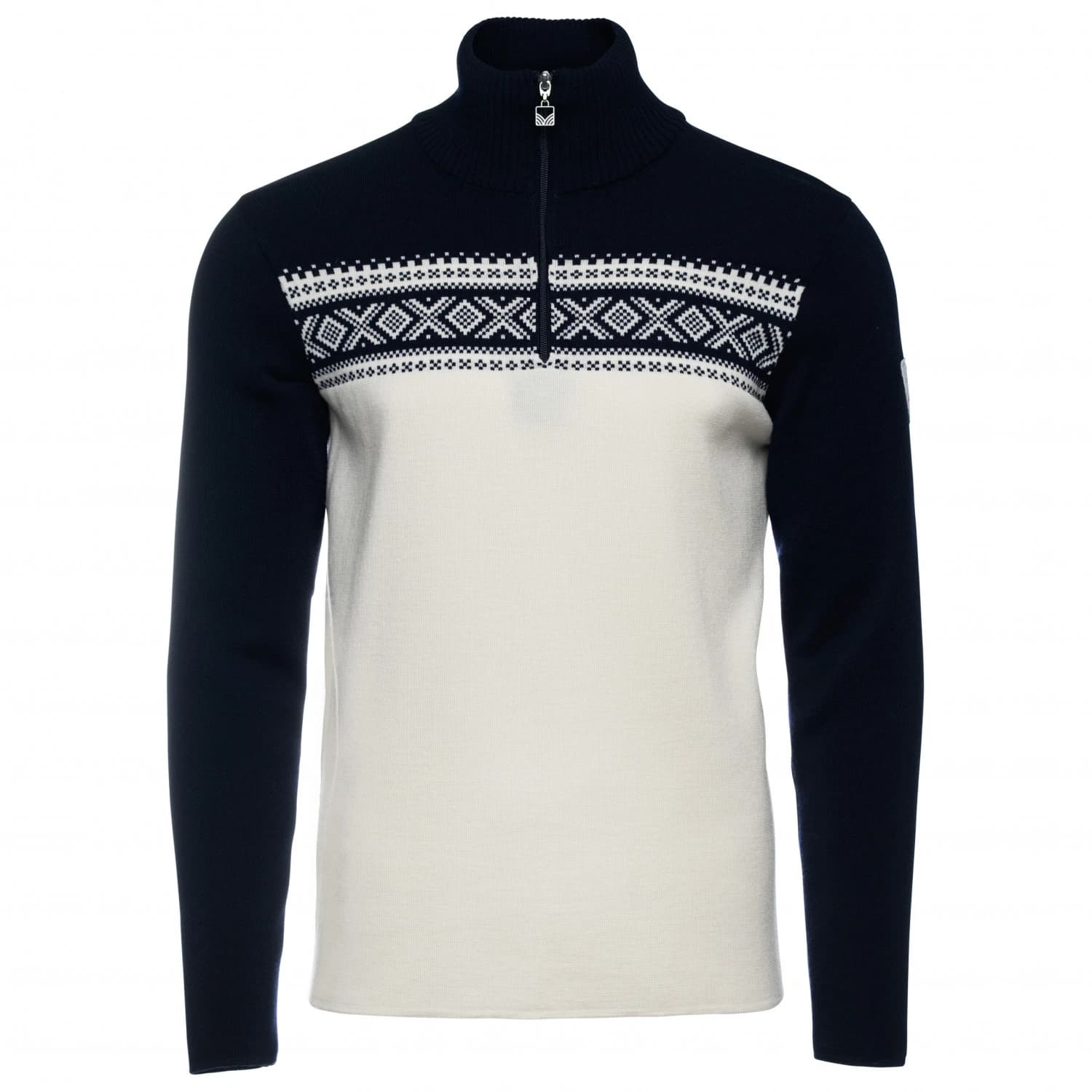Вълнен пуловер Dale of Norway Dalestølen Sweater Merino jumper - Off-White / Navy