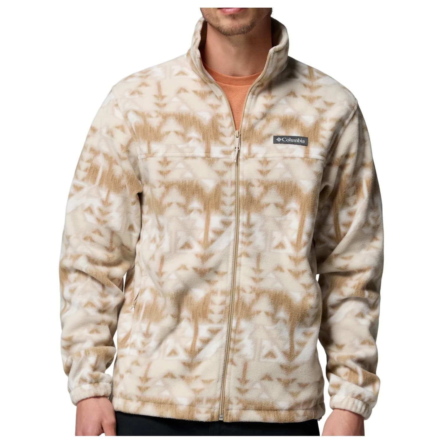 Мъжко поларено яке Columbia Steens Mountain Printed Jacket Fleece jacket - Ancient Fossil Sketchup