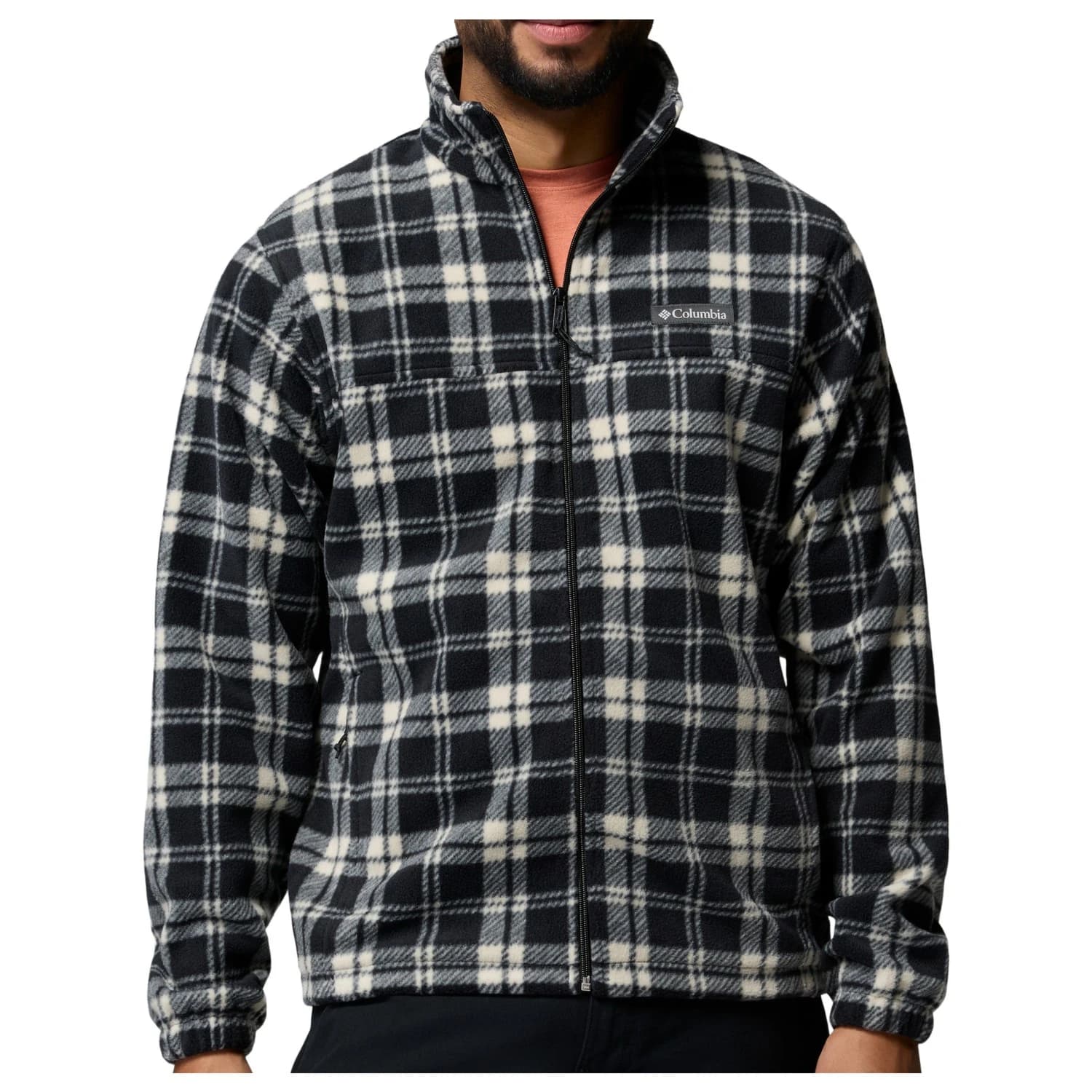 Мъжко поларено яке Columbia Steens Mountain Printed Jacket Fleece jacket - Black Plaided Tonal