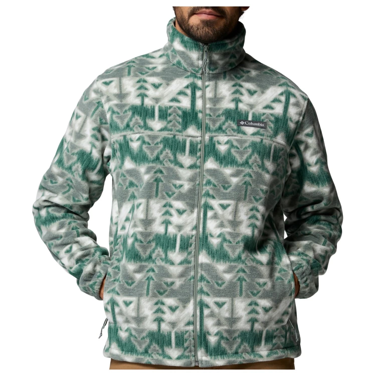 Мъжко поларено яке Columbia Steens Mountain Printed Jacket Fleece jacket - Safari / Sketchup