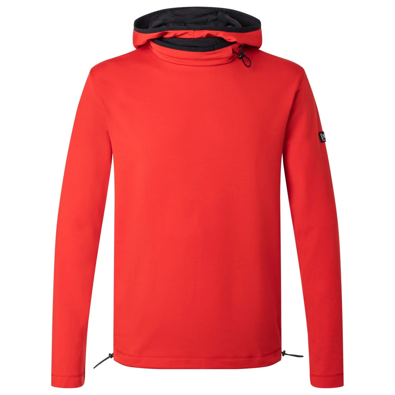 Вълнен пуловер super.natural Alpine Hooded II Hoodie - High Risk Red / Wren