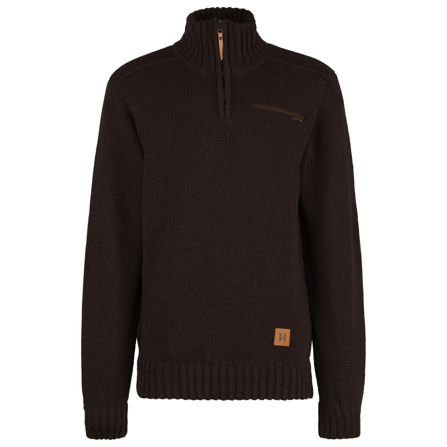 Мъжки вълнен пуловер Härkila Annaboda 2.0 HSP Knitted Jumper Wool jumper - Demitasse Brown