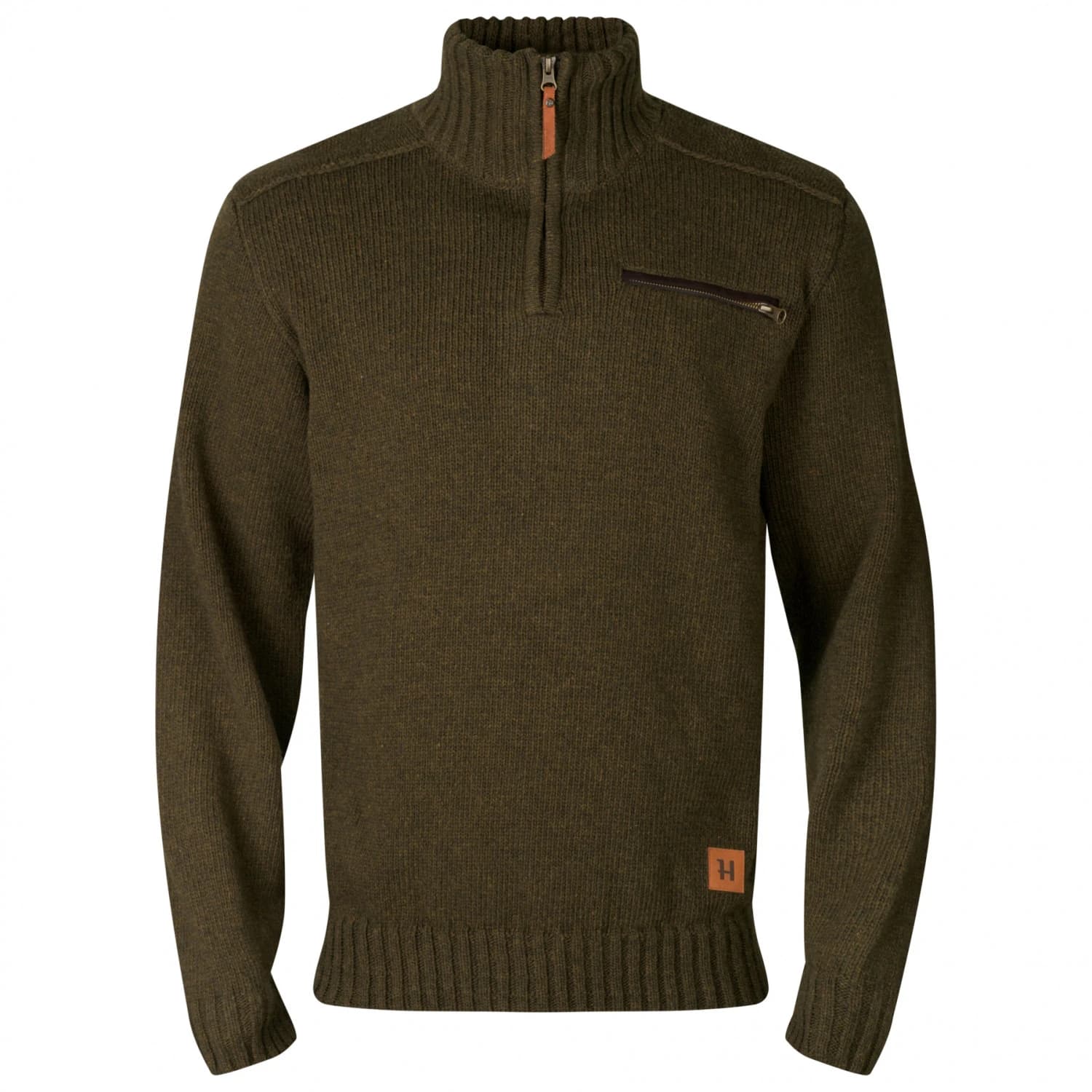 Мъжки вълнен пуловер Härkila Annaboda 2.0 HSP Knitted Jumper Wool jumper - Willow Green