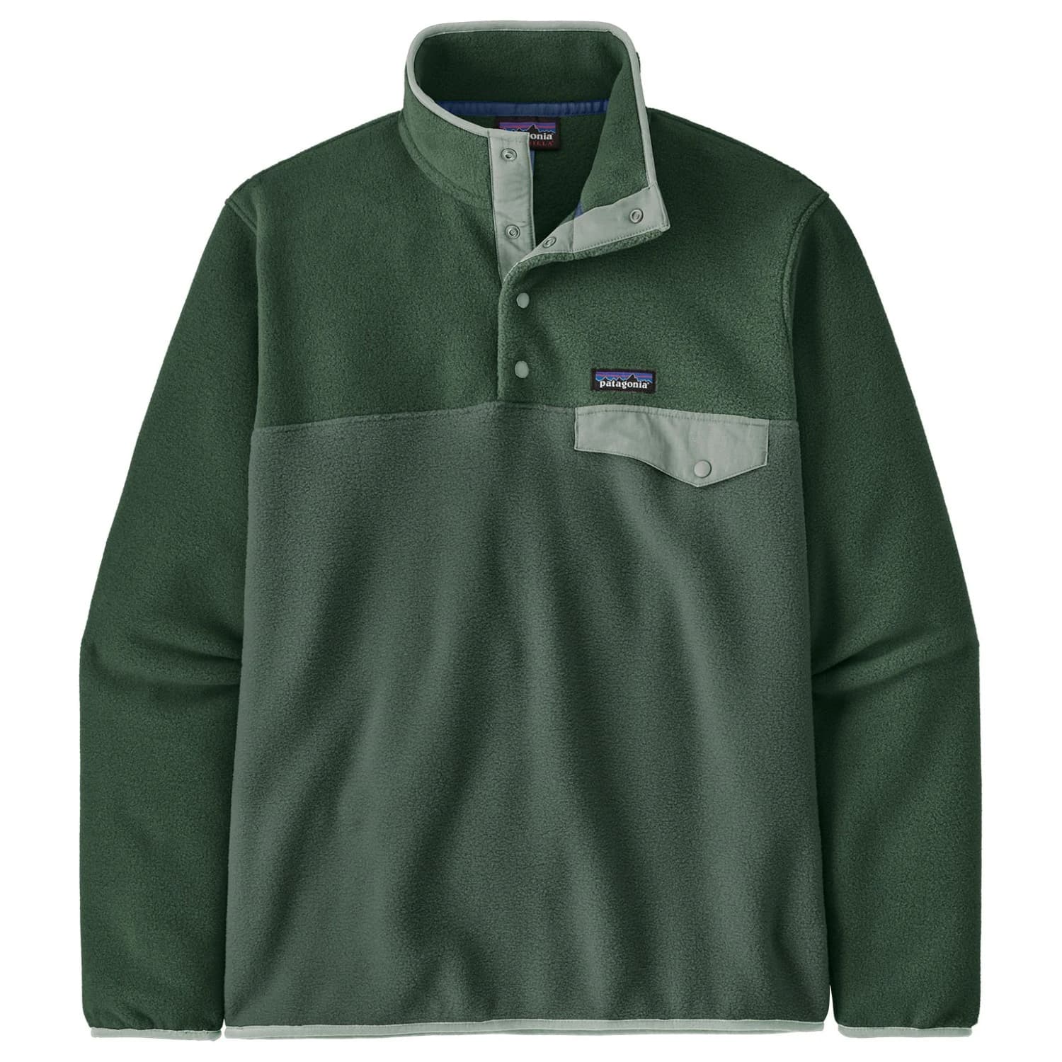 Мъжки поларен пуловер Patagonia Lightweight Synch Snap-T P/O Fleece jumper - Canopy Green
