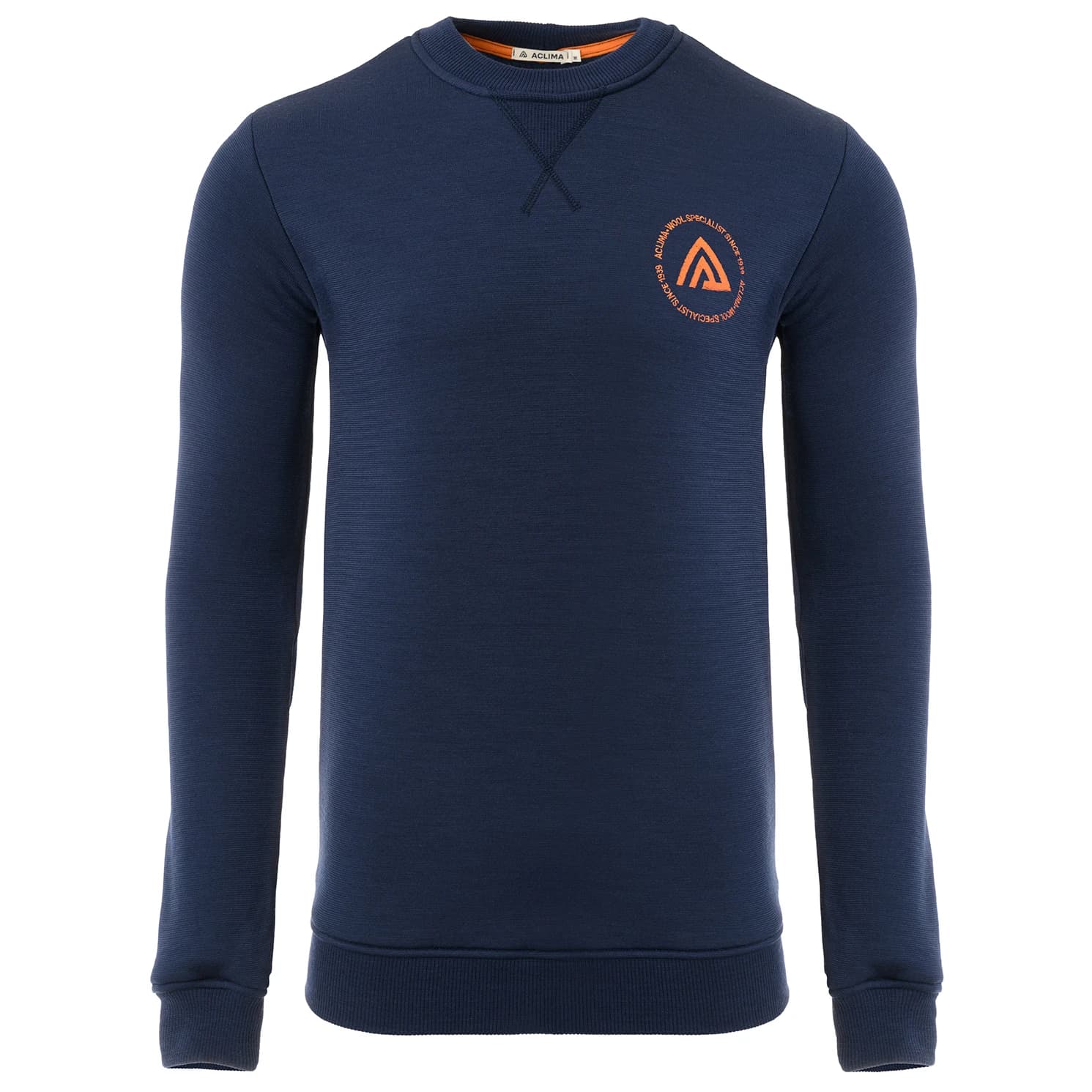 Мъжки вълнен пуловер Aclima Fleecewool V2 Crewneck Fleece jumper - Navy Blazer